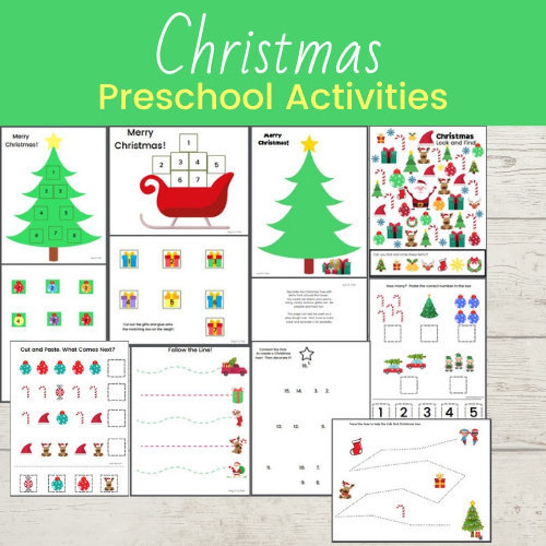 Preschool Christmas Printables Free