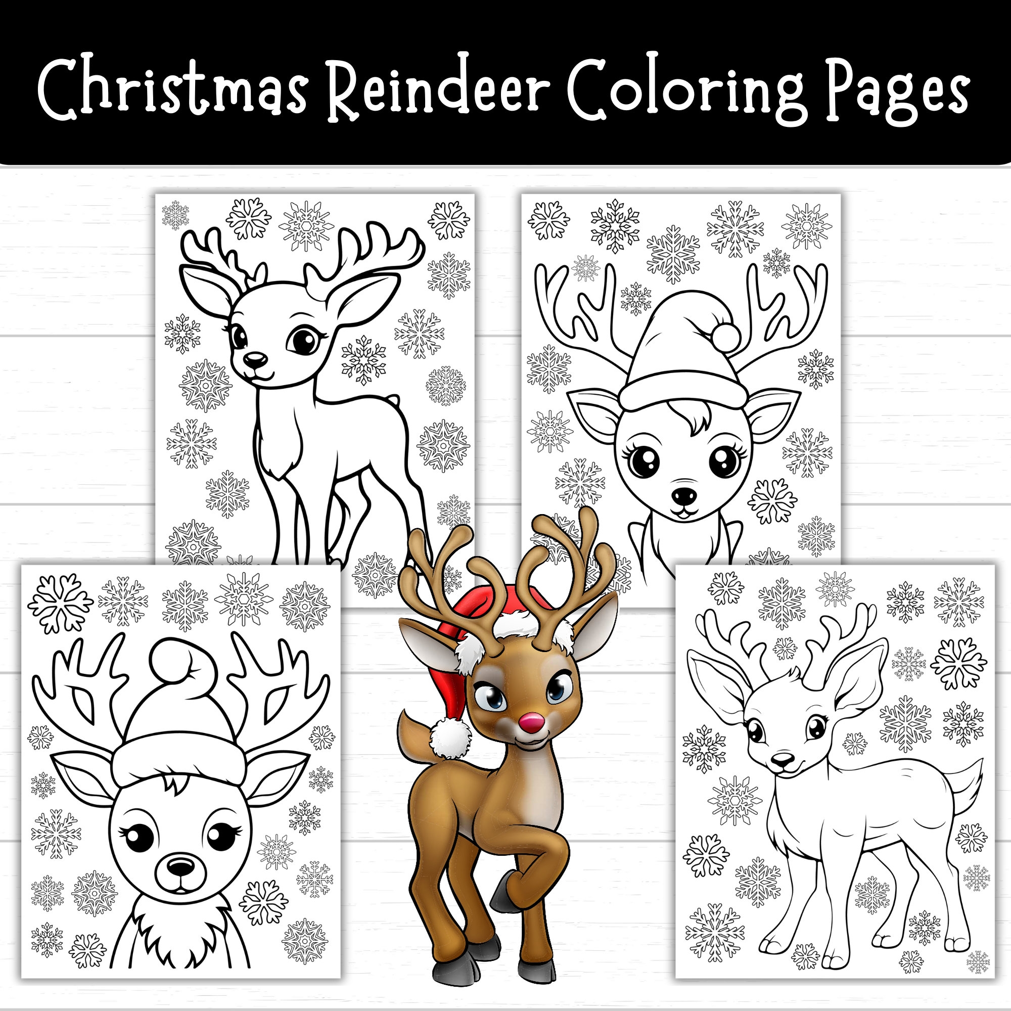 Reindeer Coloring Pages Free Printable