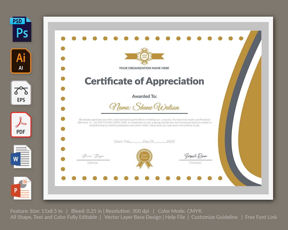 Free Religous Printable Appreciation Certificate