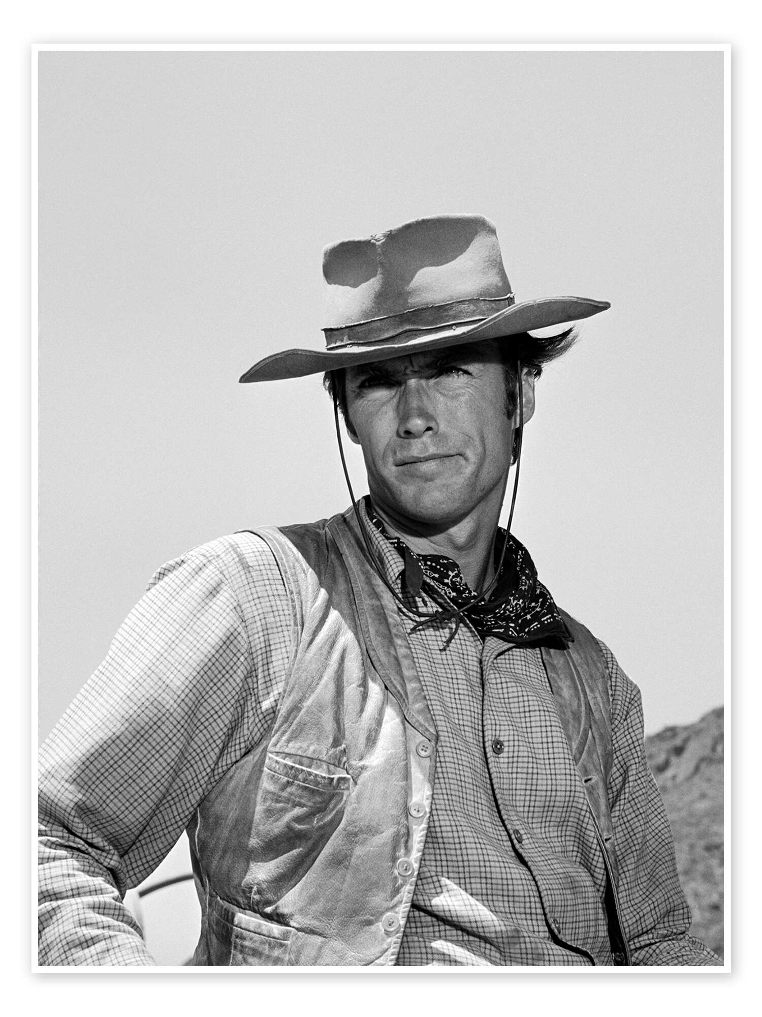 Clint Eastwood As A Cowboy In Rawhide Print By Everett Collection Posterlounge