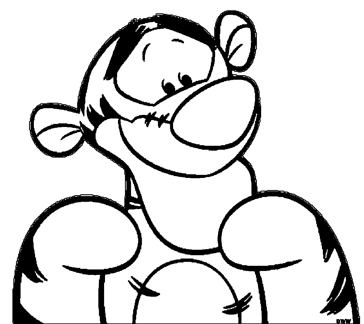 Coloring Pages Tigger Coloring Pages Online Download