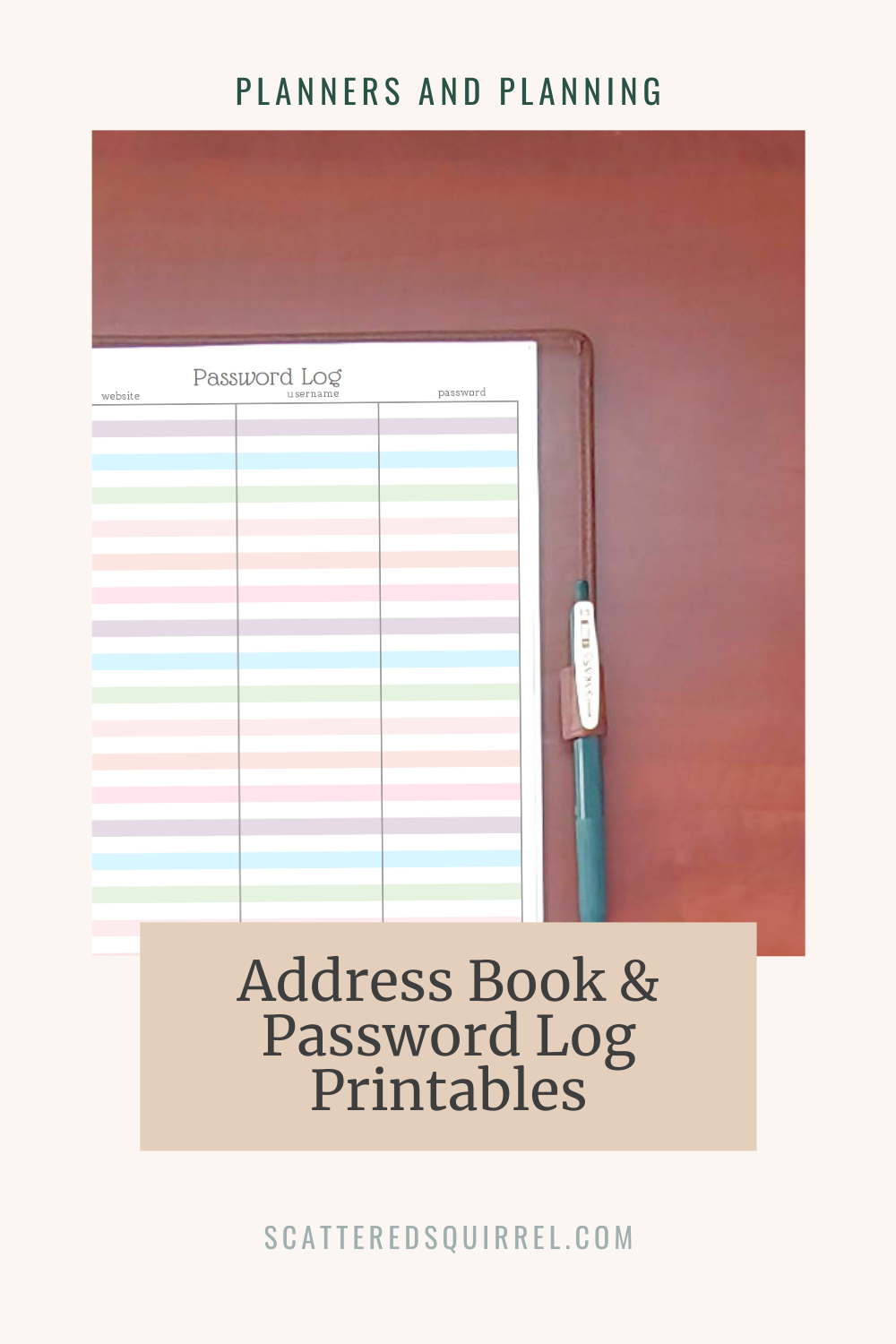 Free Printable Address Book