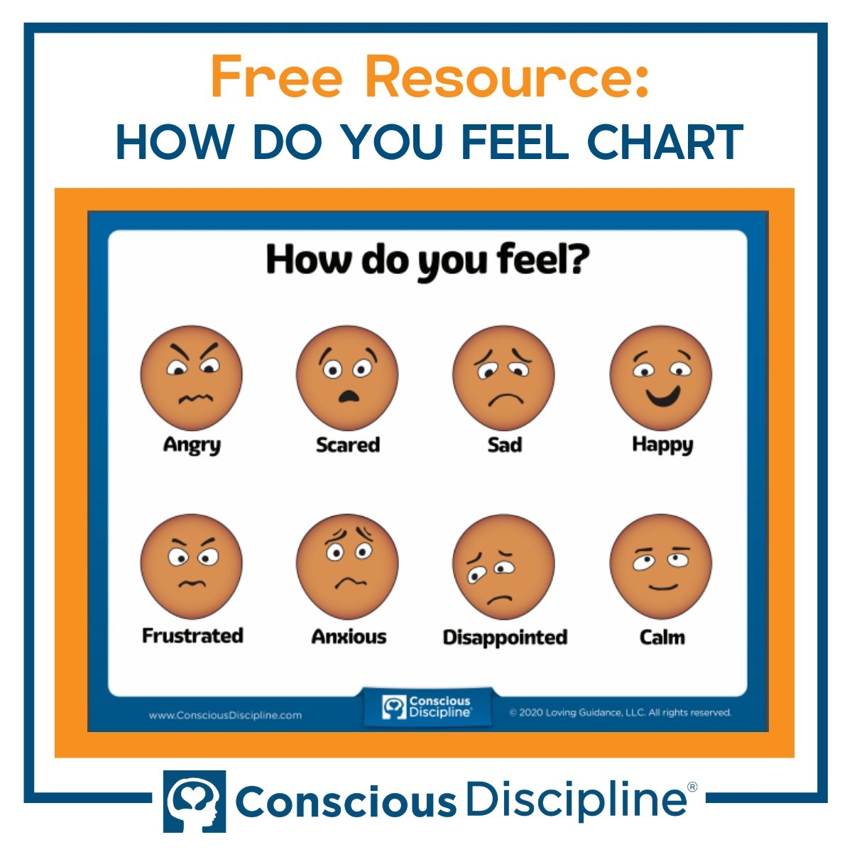Conscious Discipline On X Name It So You Can Tame It Use This Chart That Depicts All Eight Feeling Buddies To Help Children Identify Their Emotions This Download Includes One Letter sized Chart