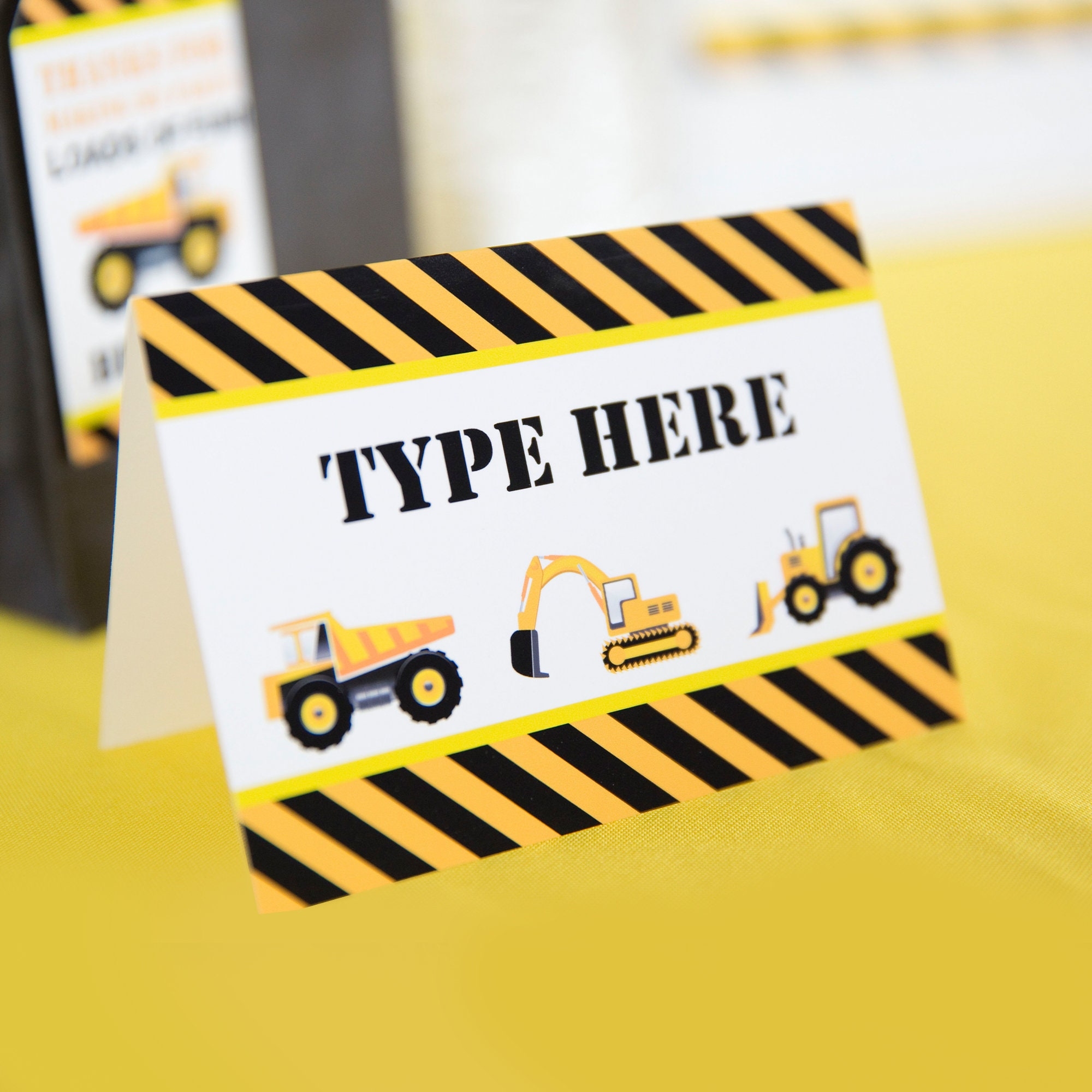 Free Construction Party Printables