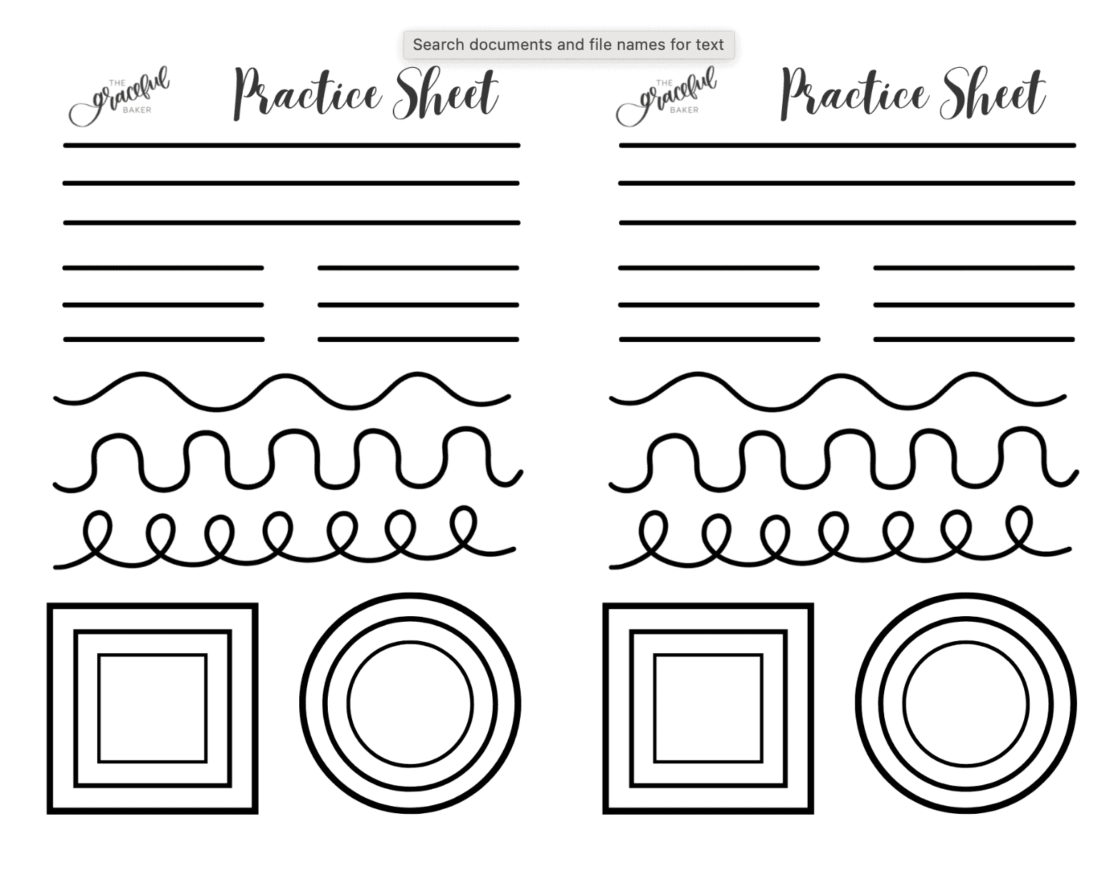 Cookie Decorating Practice Sheets Piping Tips Tricks