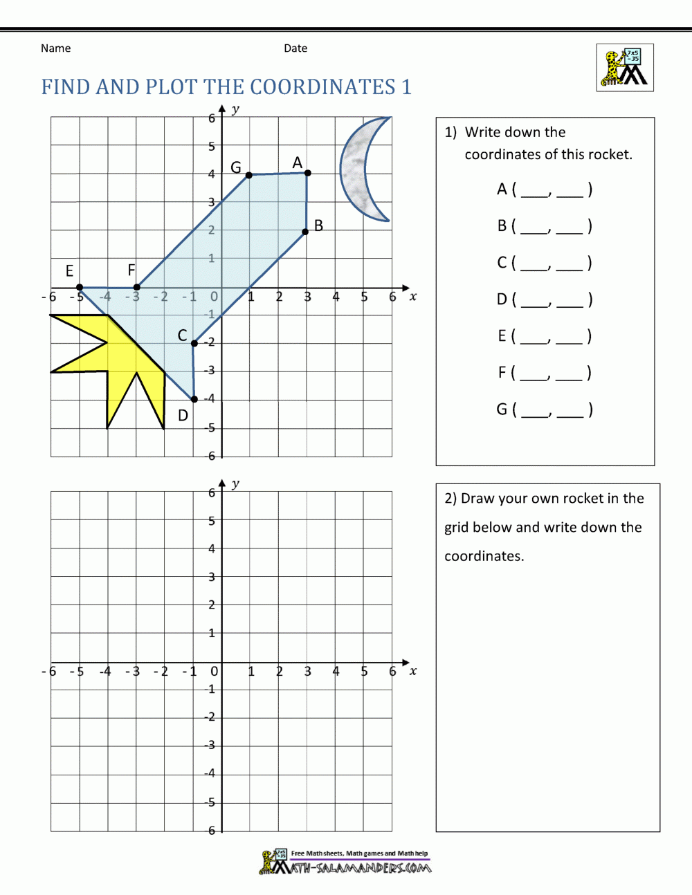 Free Printable Coordinate Pictures