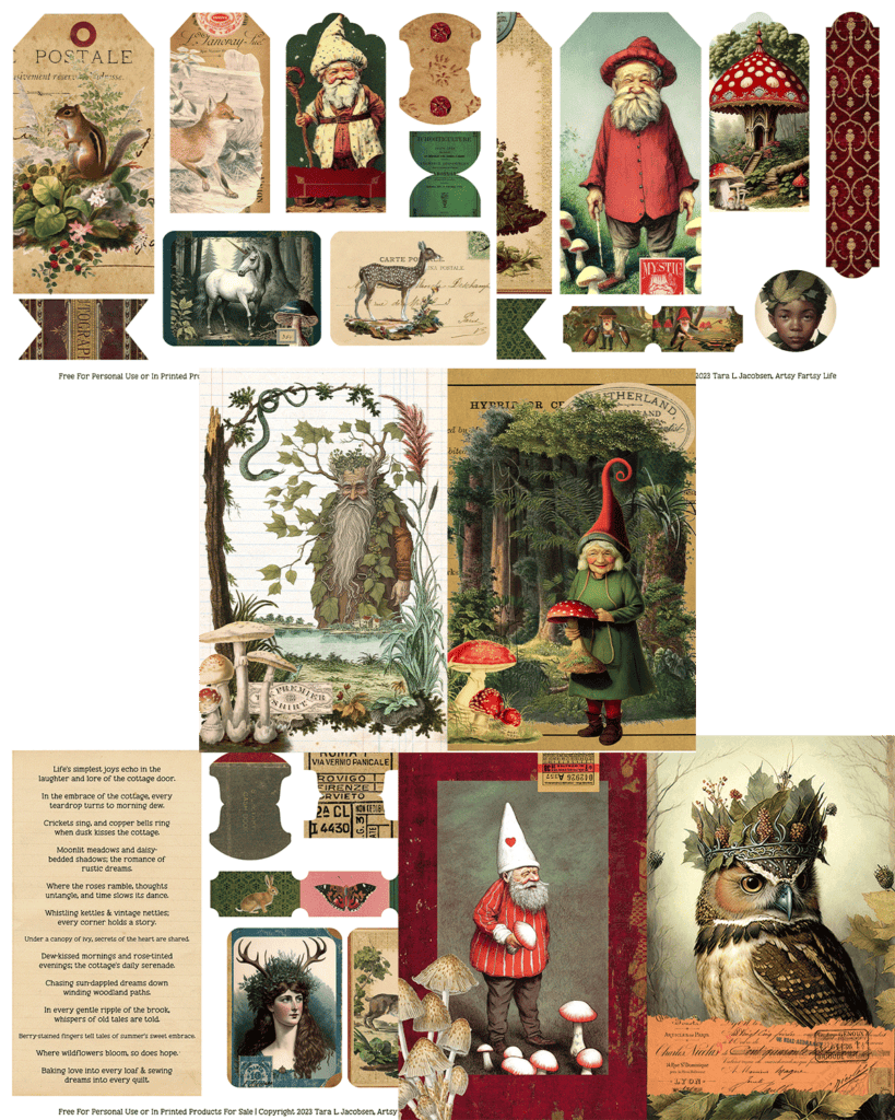 Cottagecore Free Printable Ephemera Artsy Fartsy Life