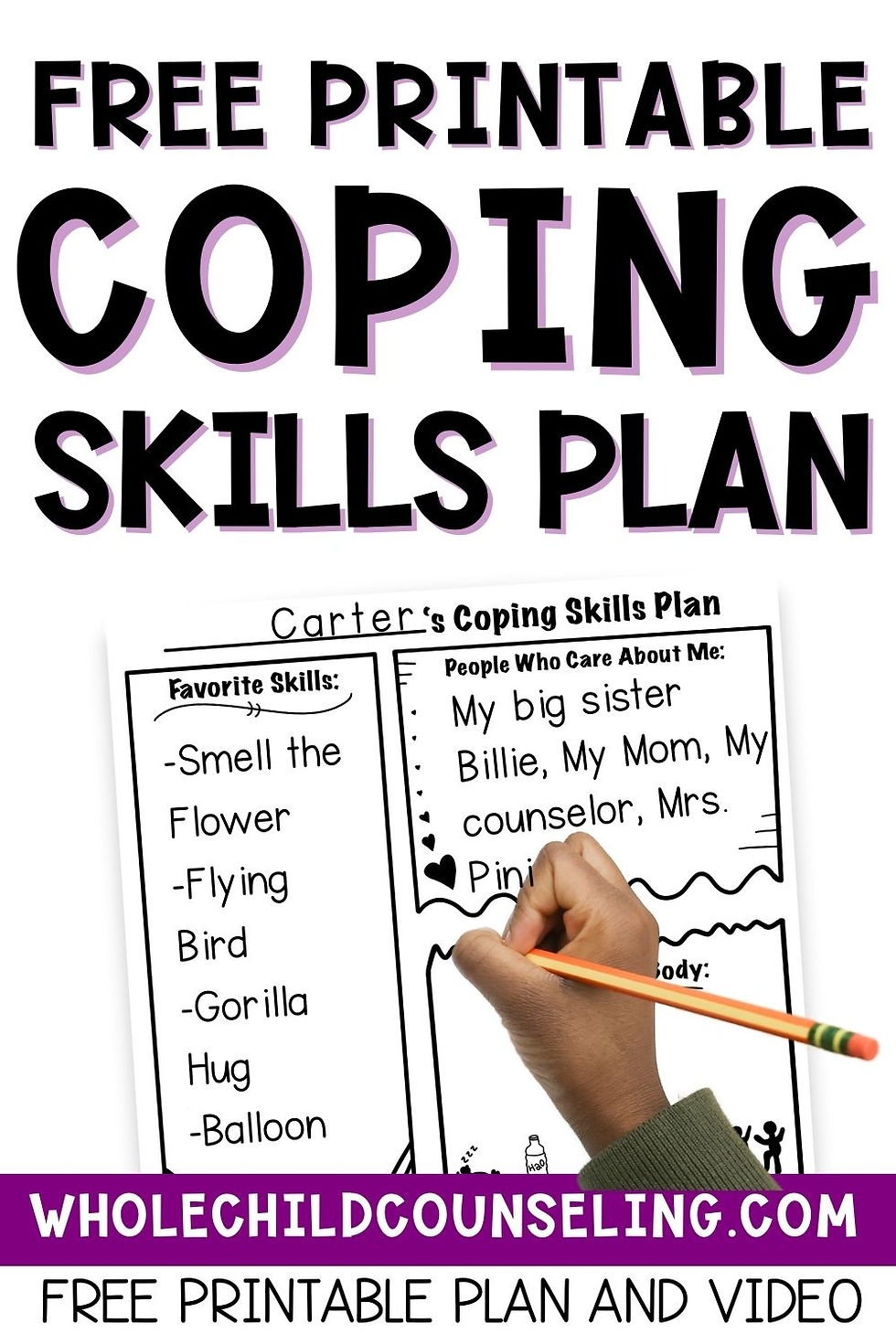 Creating A Coping Skills Plan With A Free Printable For Kids 