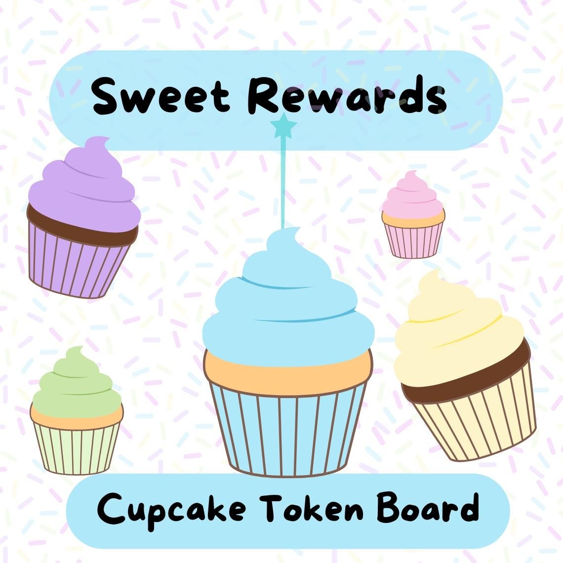 Cupcake Reward Chart Etsy