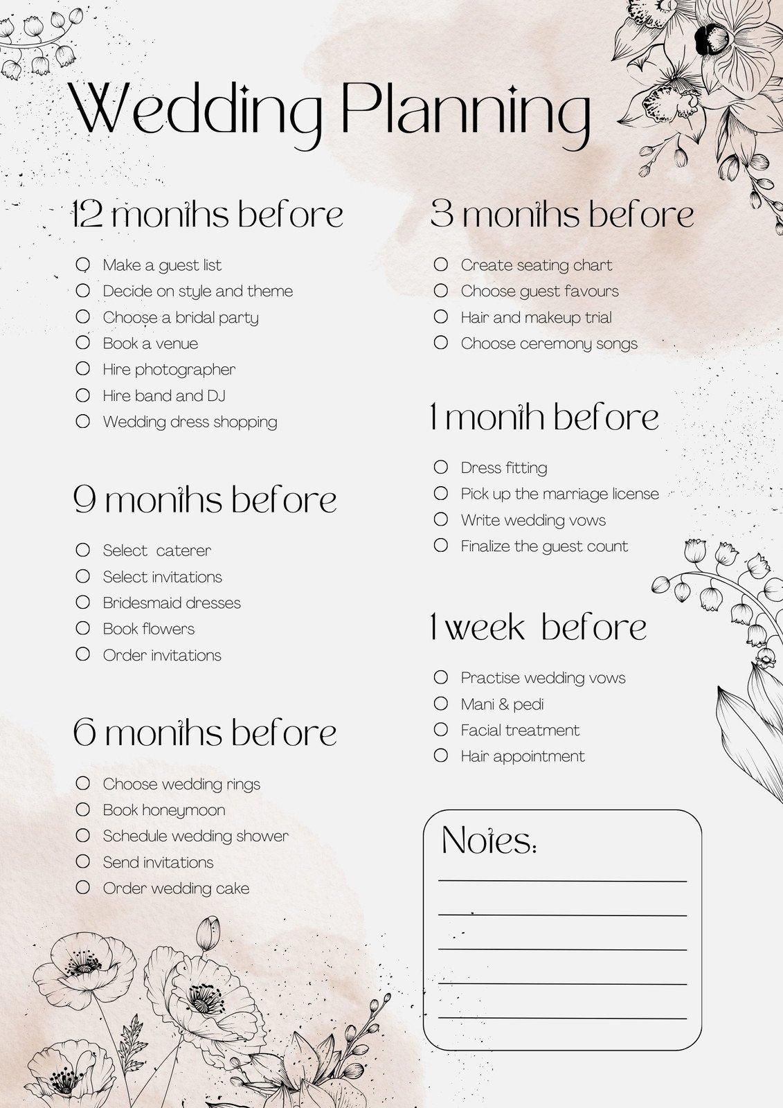 Customize 177 Wedding Checklist Templates Online Canva