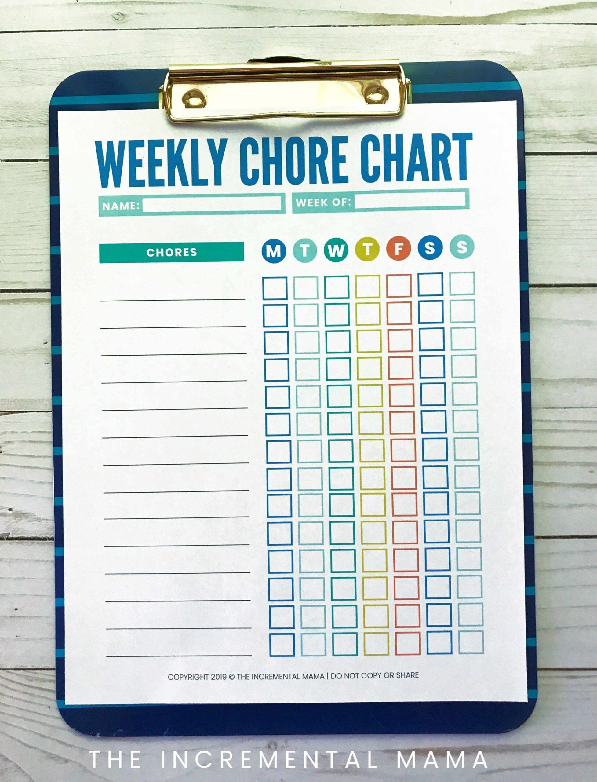 Free Printable Customizable Chore Chart