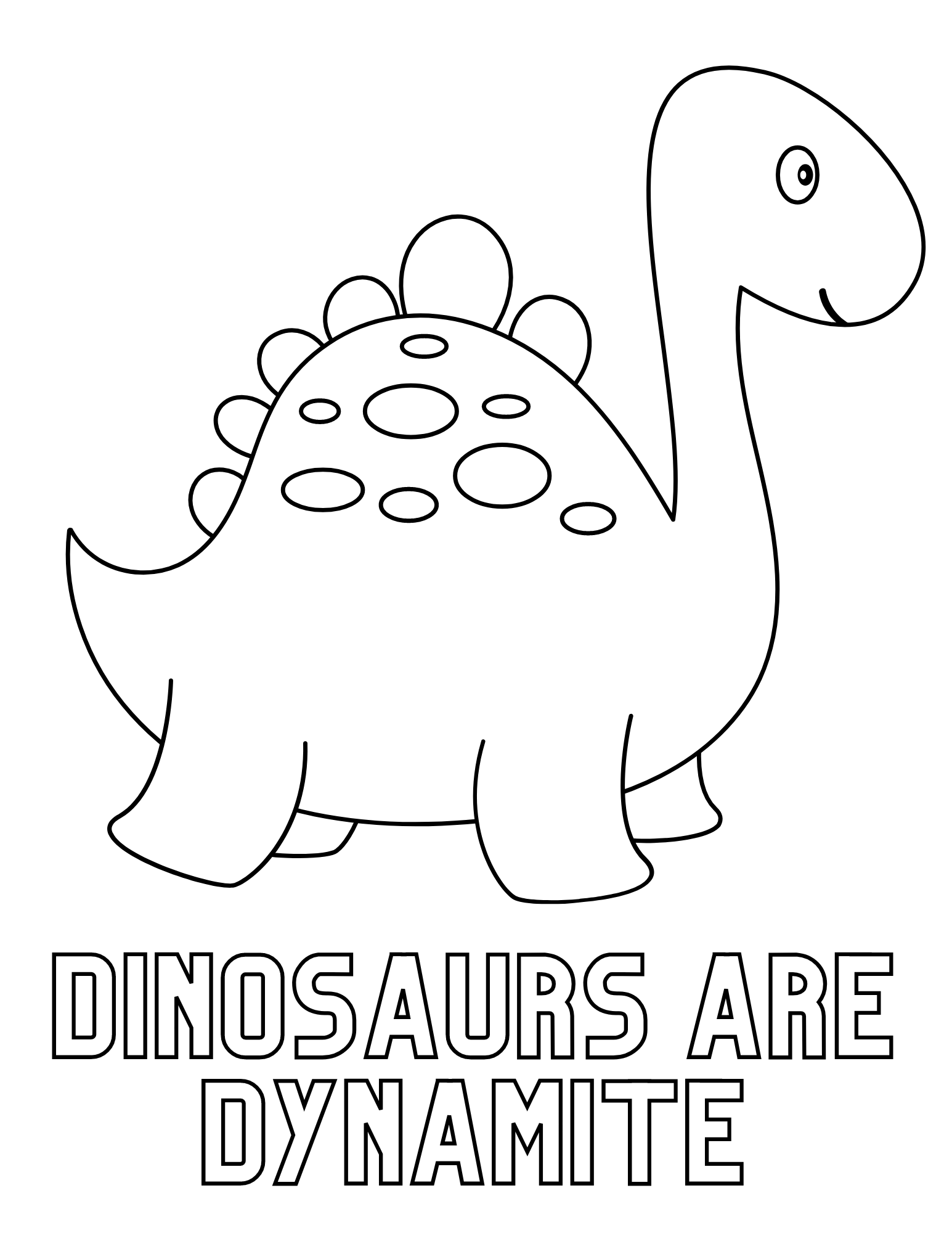 Free Printable Dinosaur Coloring Pages