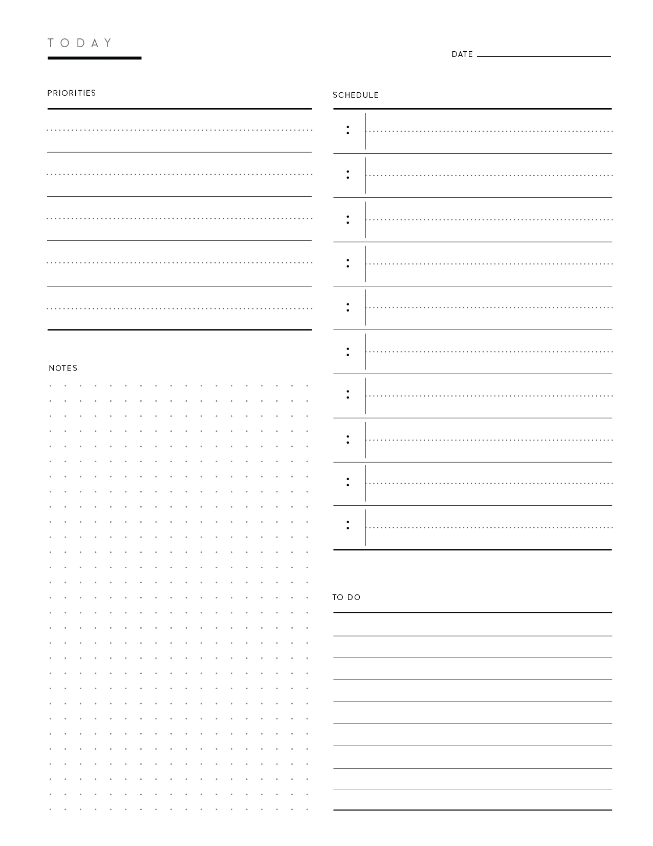Daily To Do List Templates World Of Printables