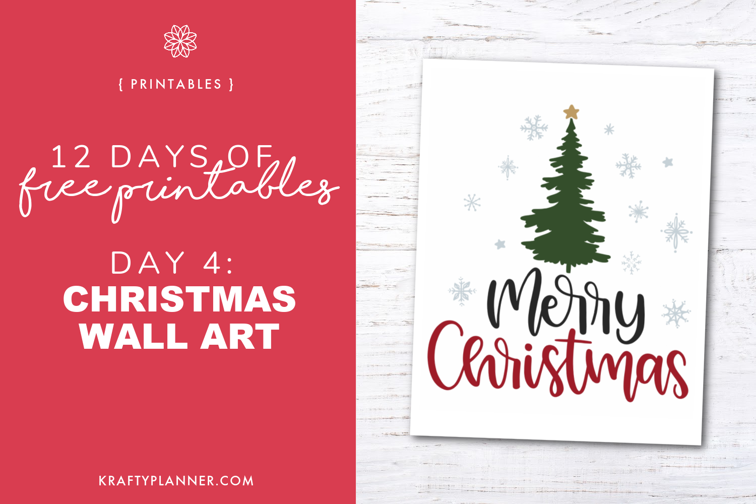 Free Printable Christmas Sign Art