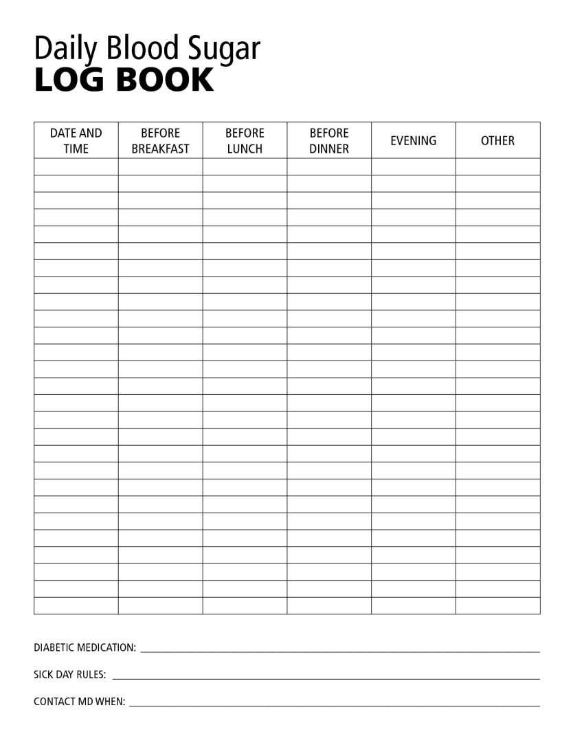 Diabetic Food Log Sheets 10 Free PDF Printables Printablee