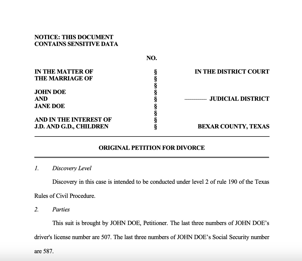 Divorce Petition Download Part As Friends 