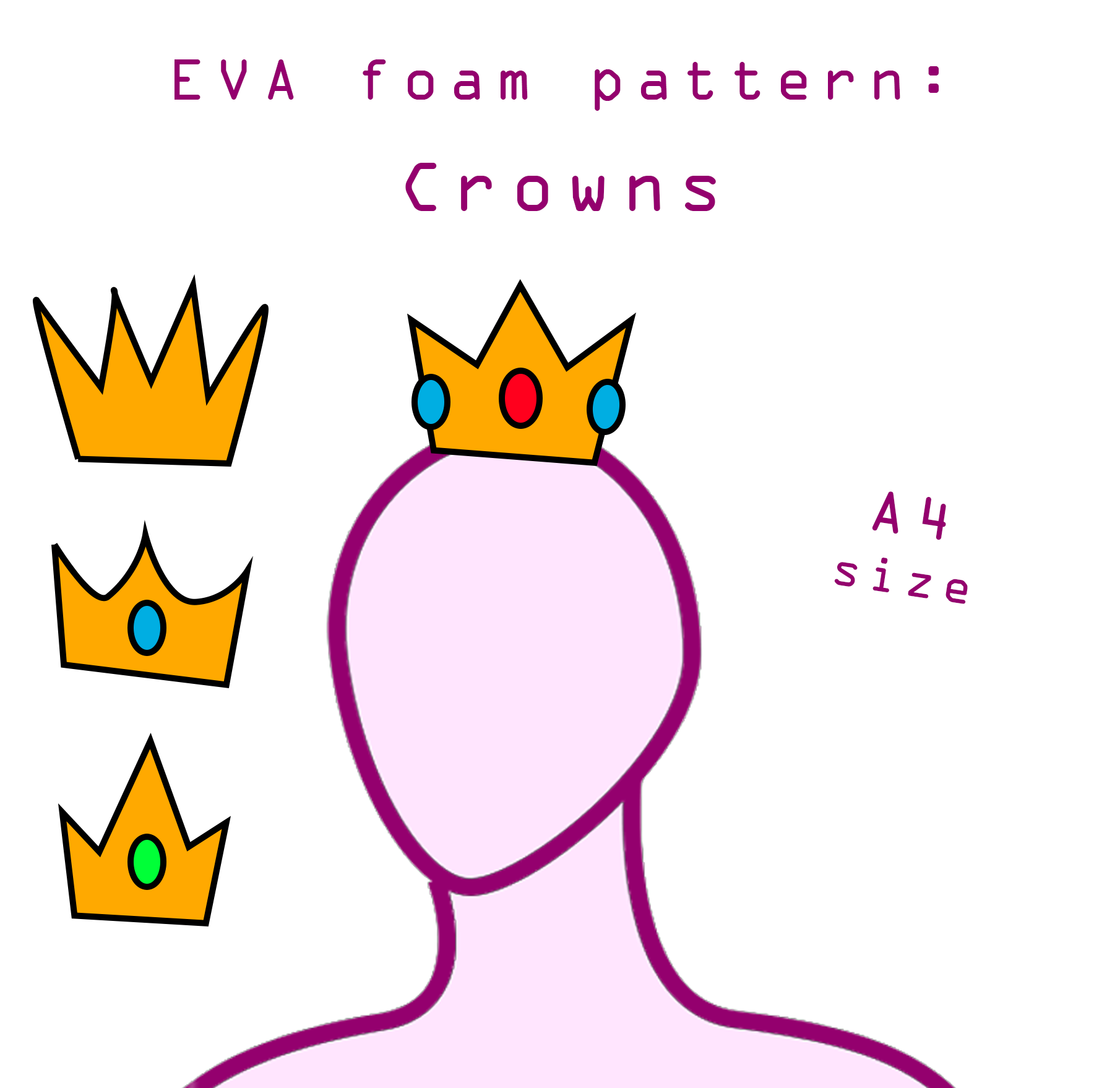Crown Patterns Printable For Free
