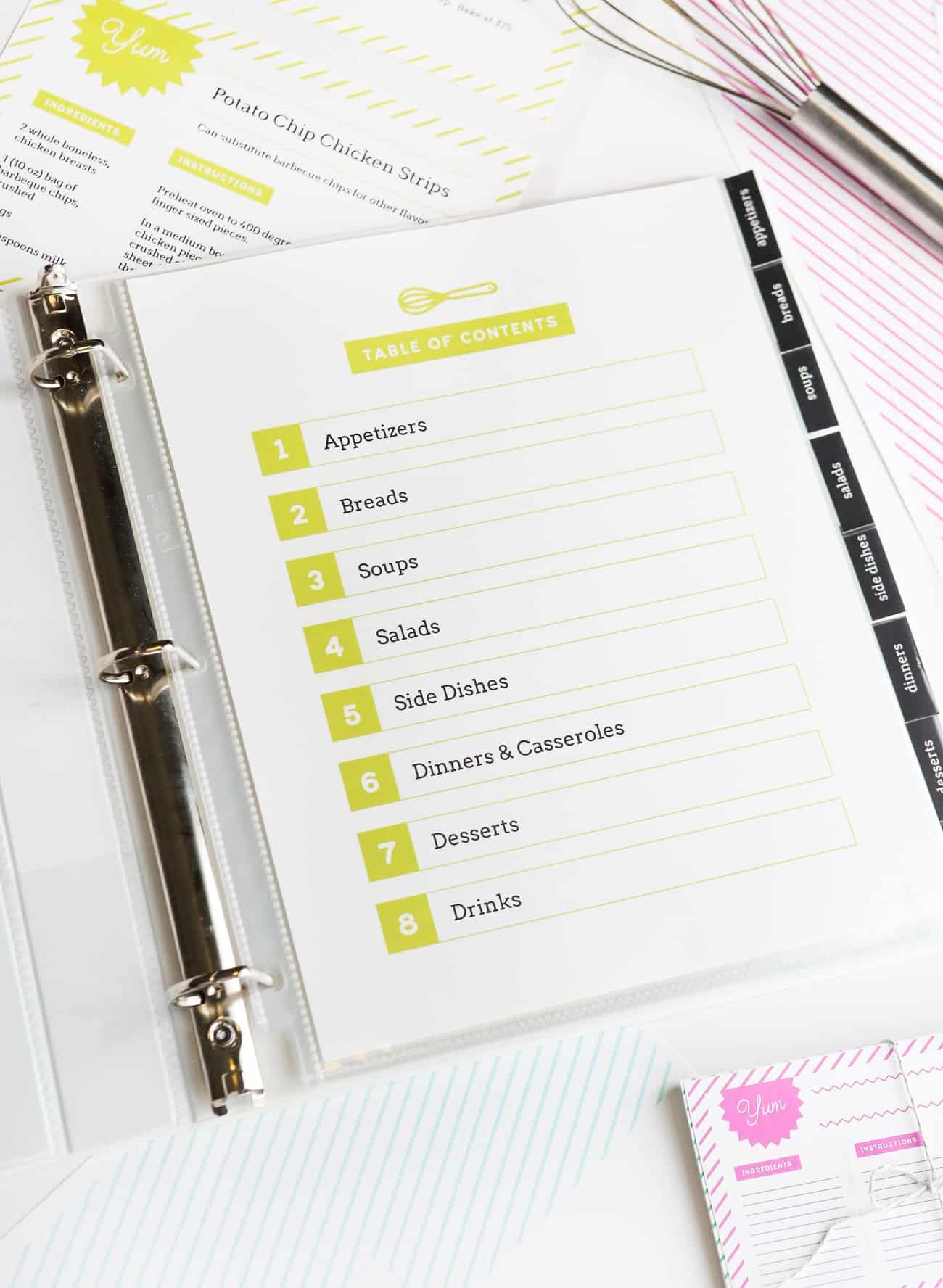 Diy Recipe Binder Free Printables