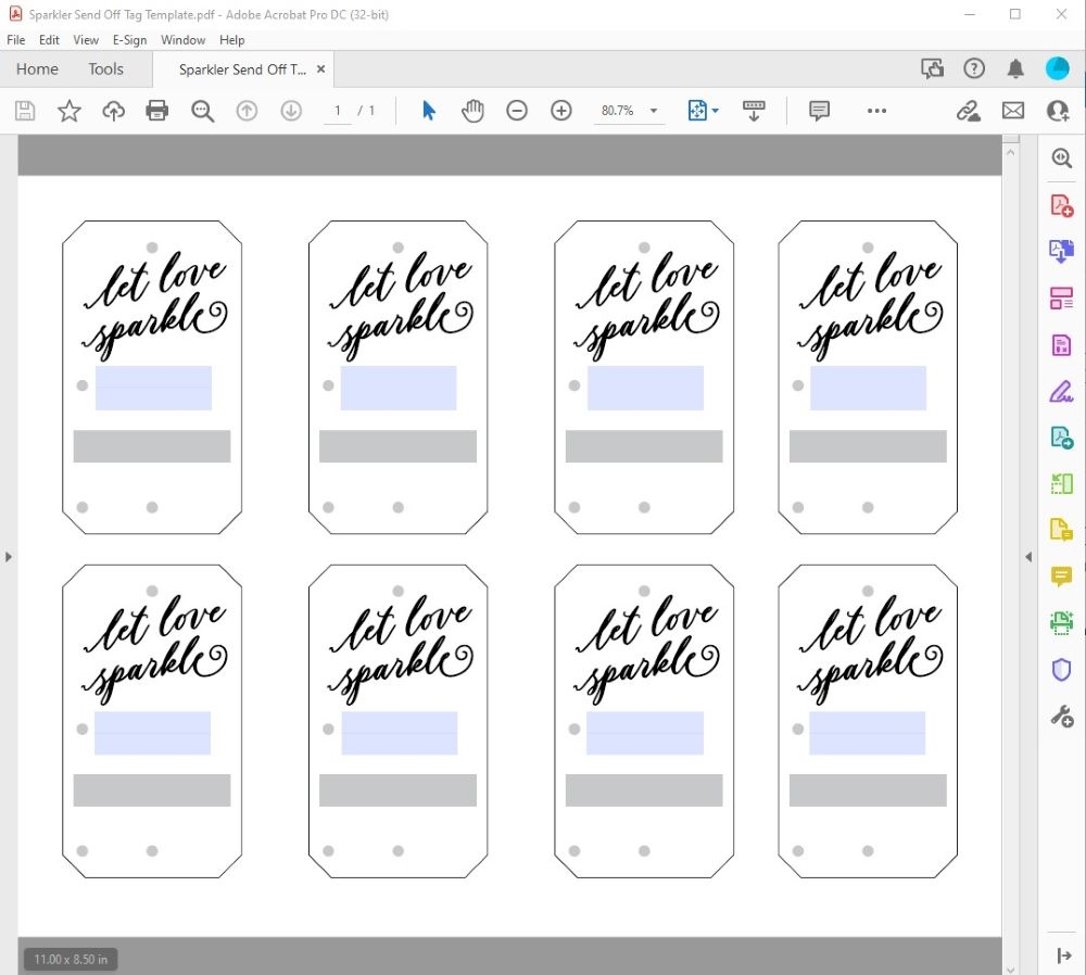 DIY Sparkler Send Off Tags For Your Wedding Exit Modern DIY Bride