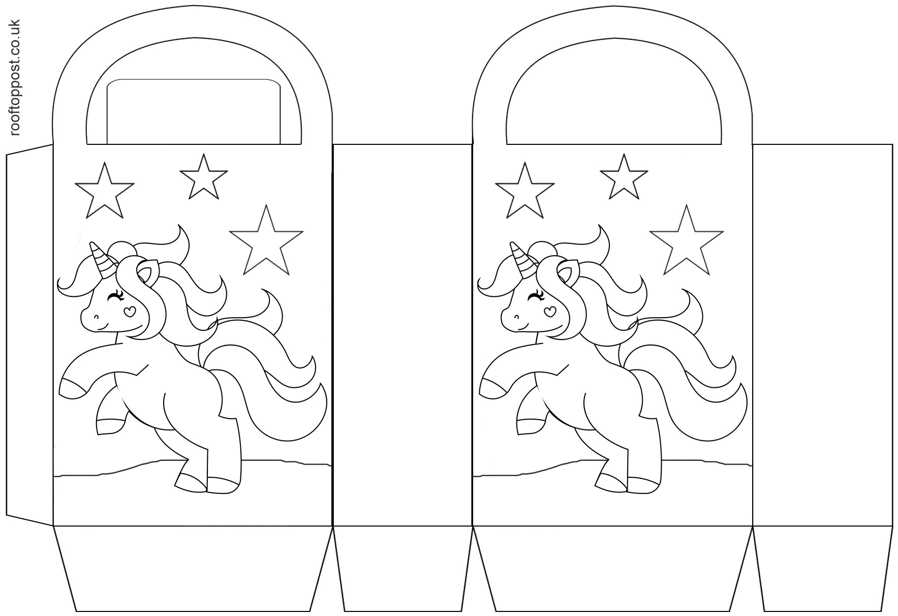 Free Printable Unicorn Gift Bags