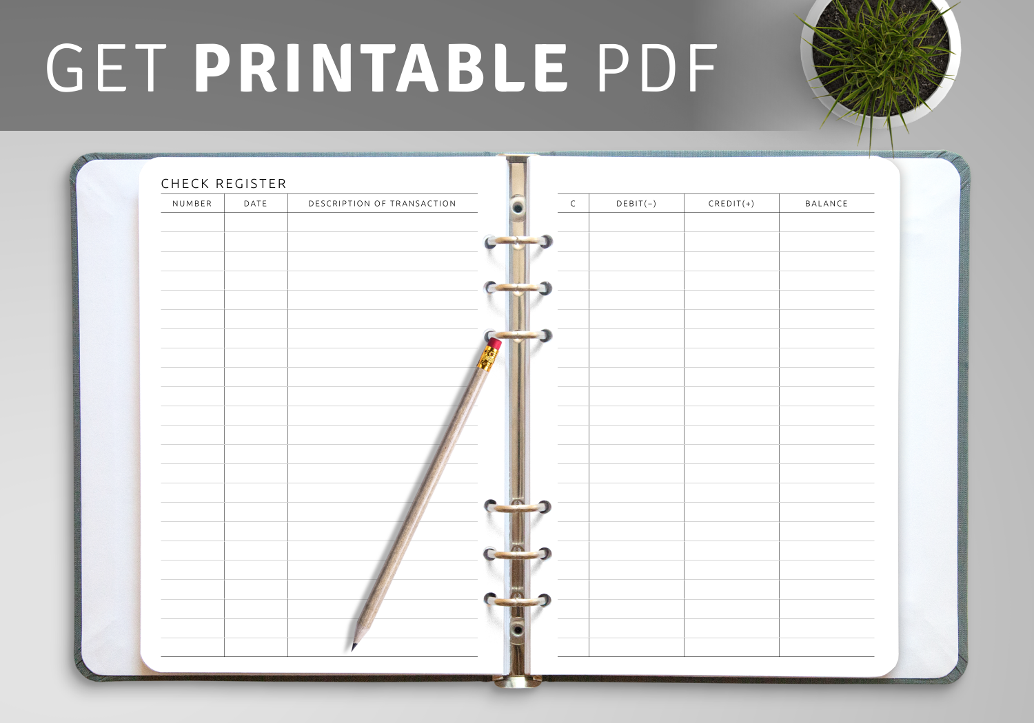 Printable Checkbook Register Free