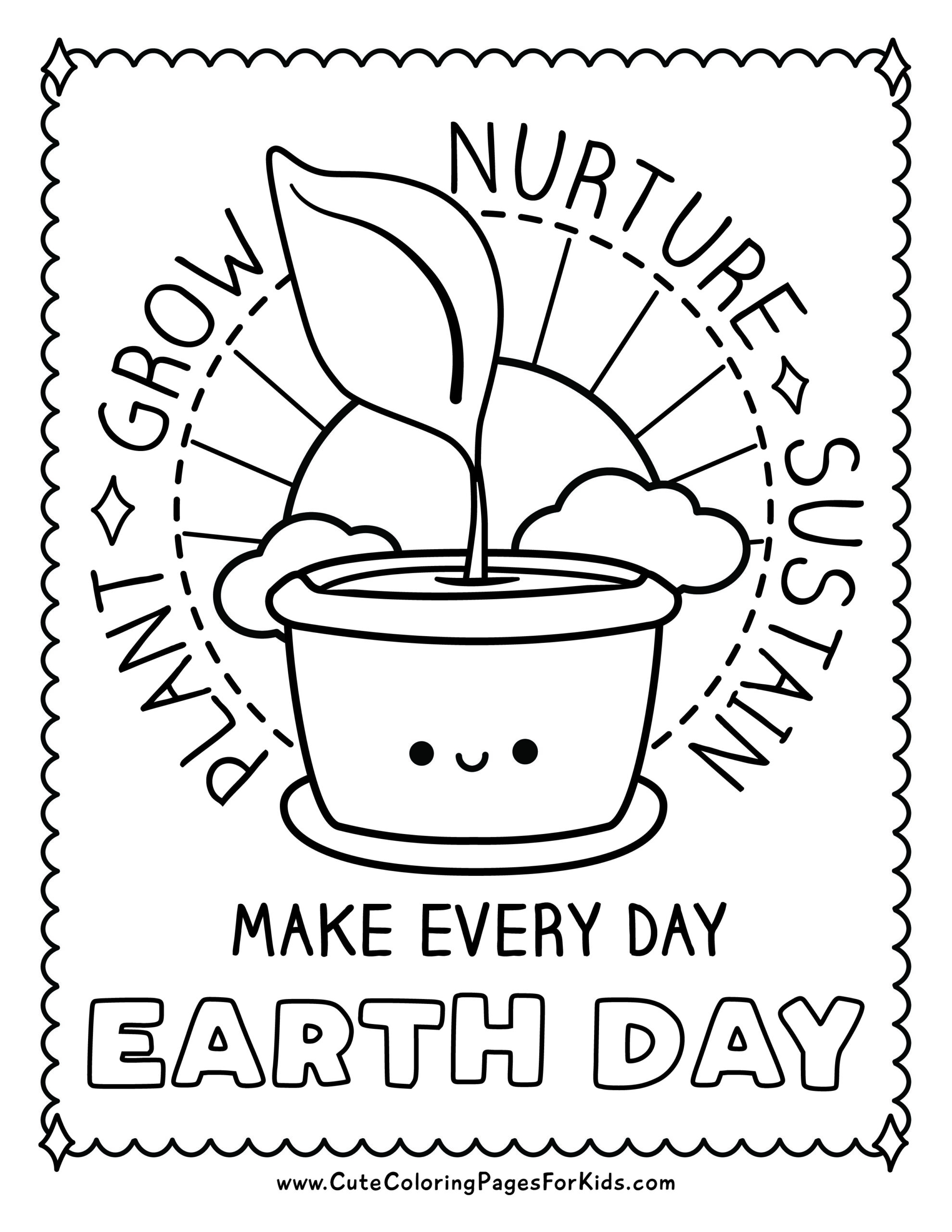 Earth Day Coloring Pages Free Printable PDFs Cute Coloring Pages For Kids
