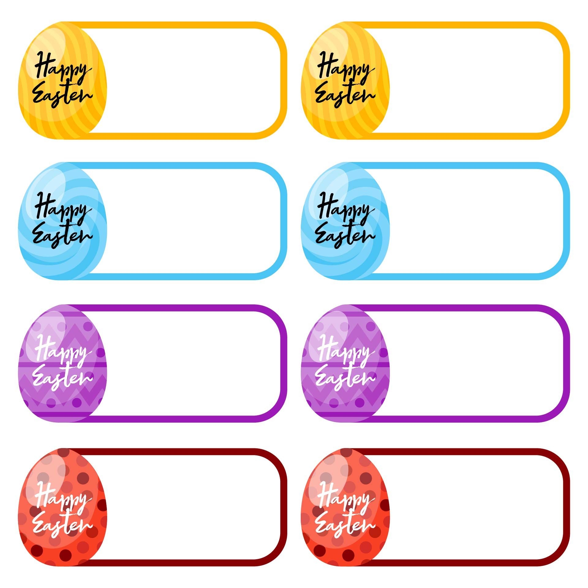 Free Printable Easter Label Templates