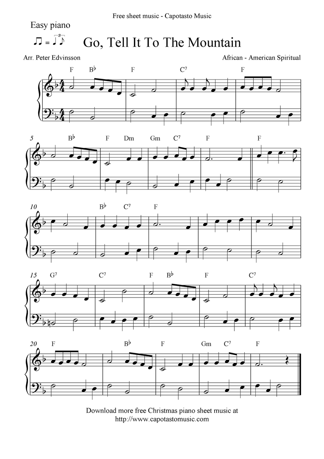Printable Sheet Music Free