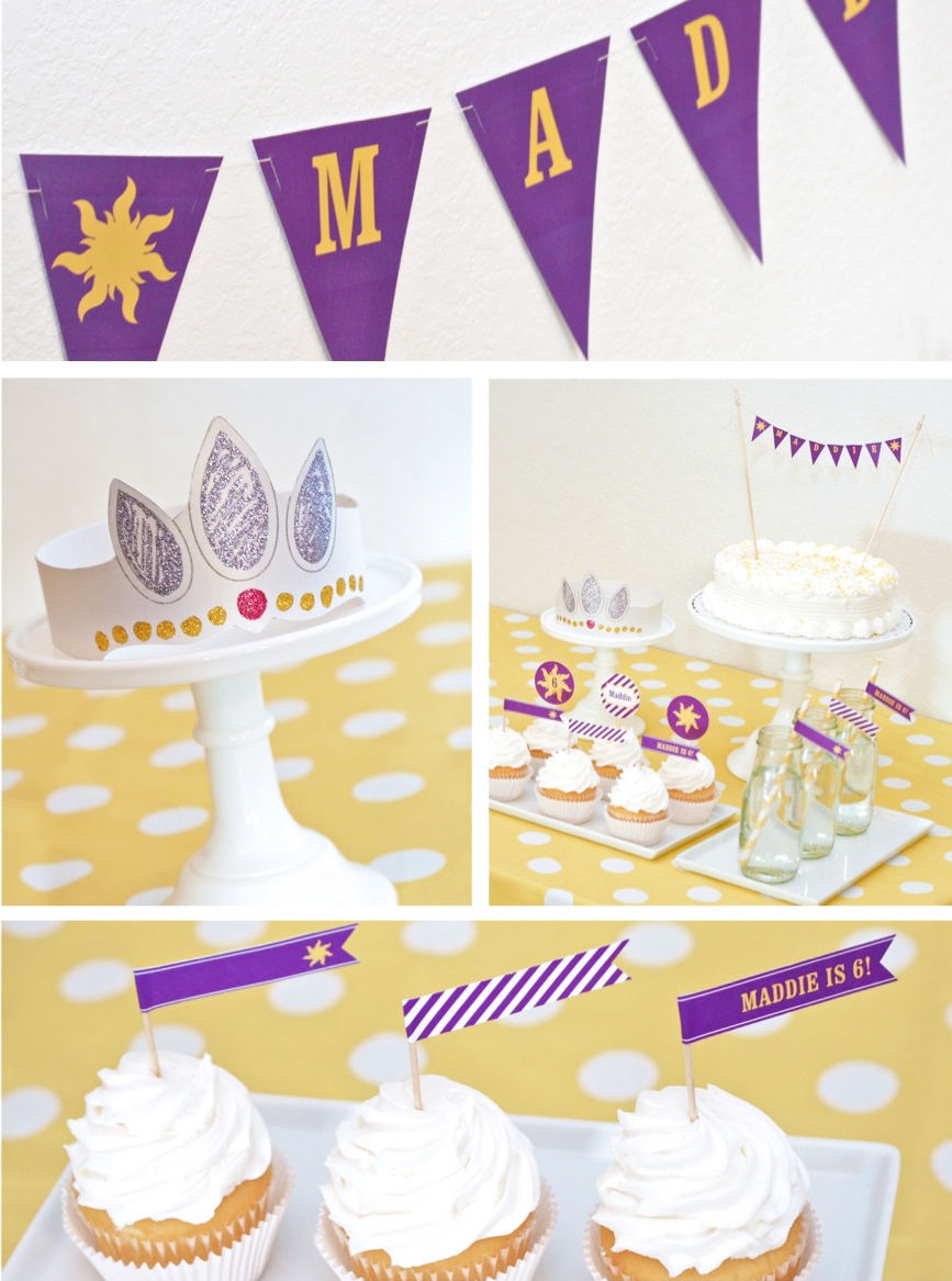 Easy Tangled Party Invites Paging Supermom