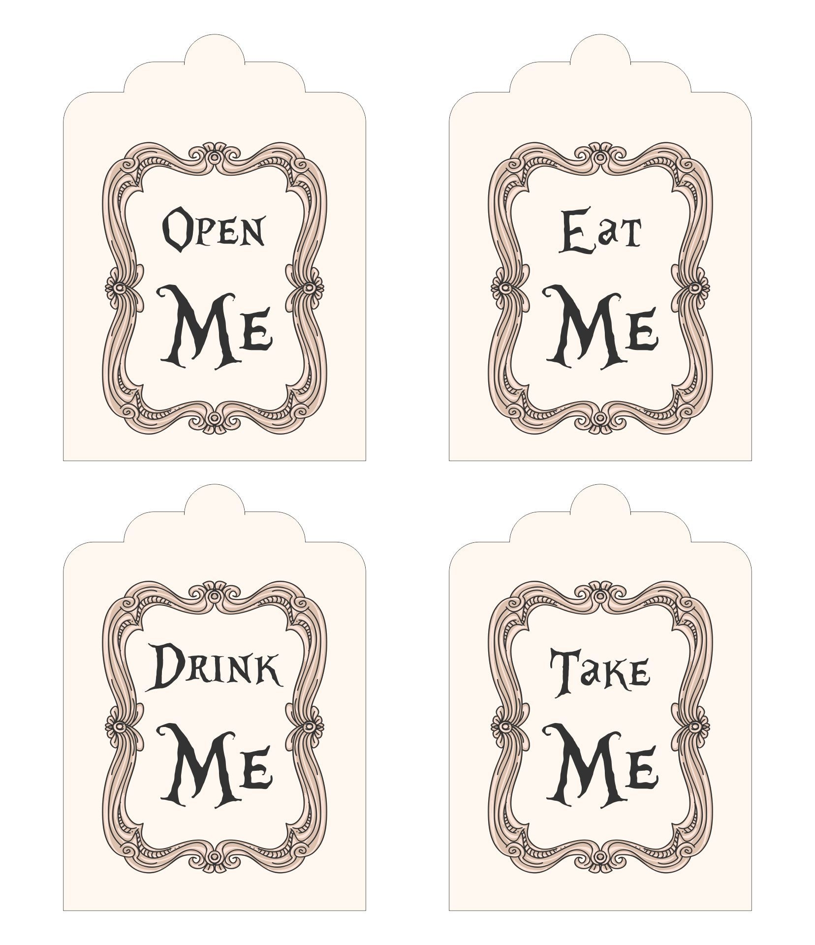 Eat Me Drink Me Templates 13 Free PDF Printables Printablee