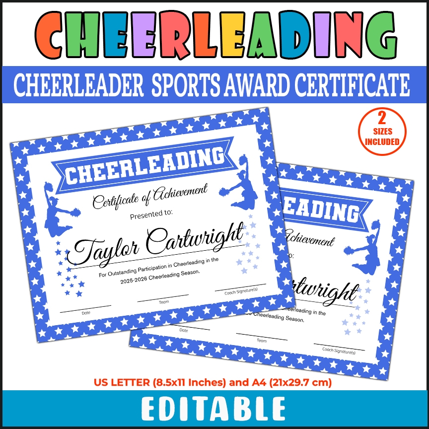 Free Cheerleading Printables