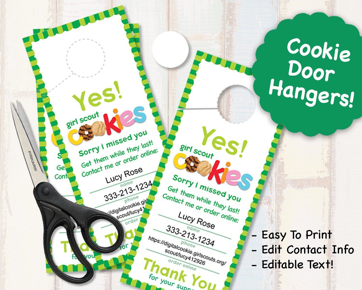 Girl Scout Cookie Free Printables