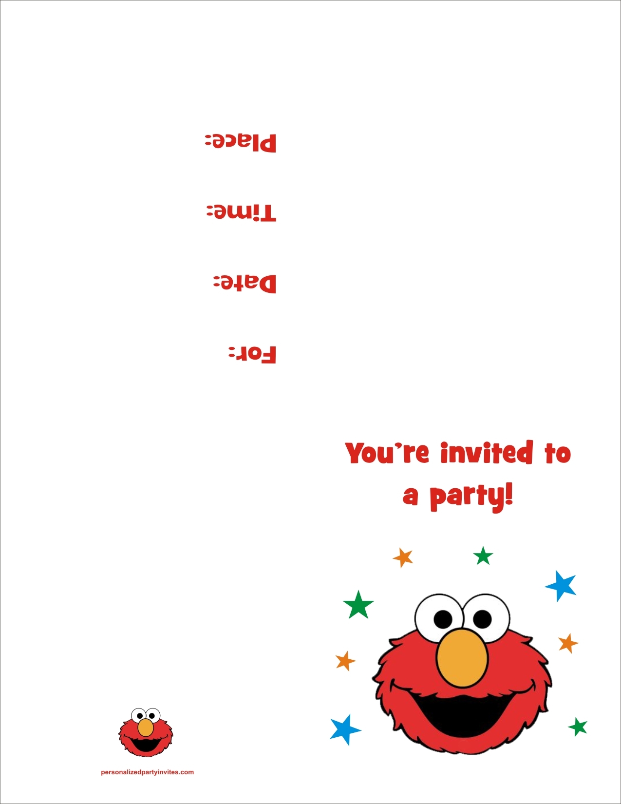 Free Printable Elmo Party Decorations