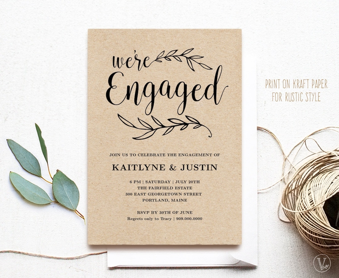Free Printable Engagement Cards