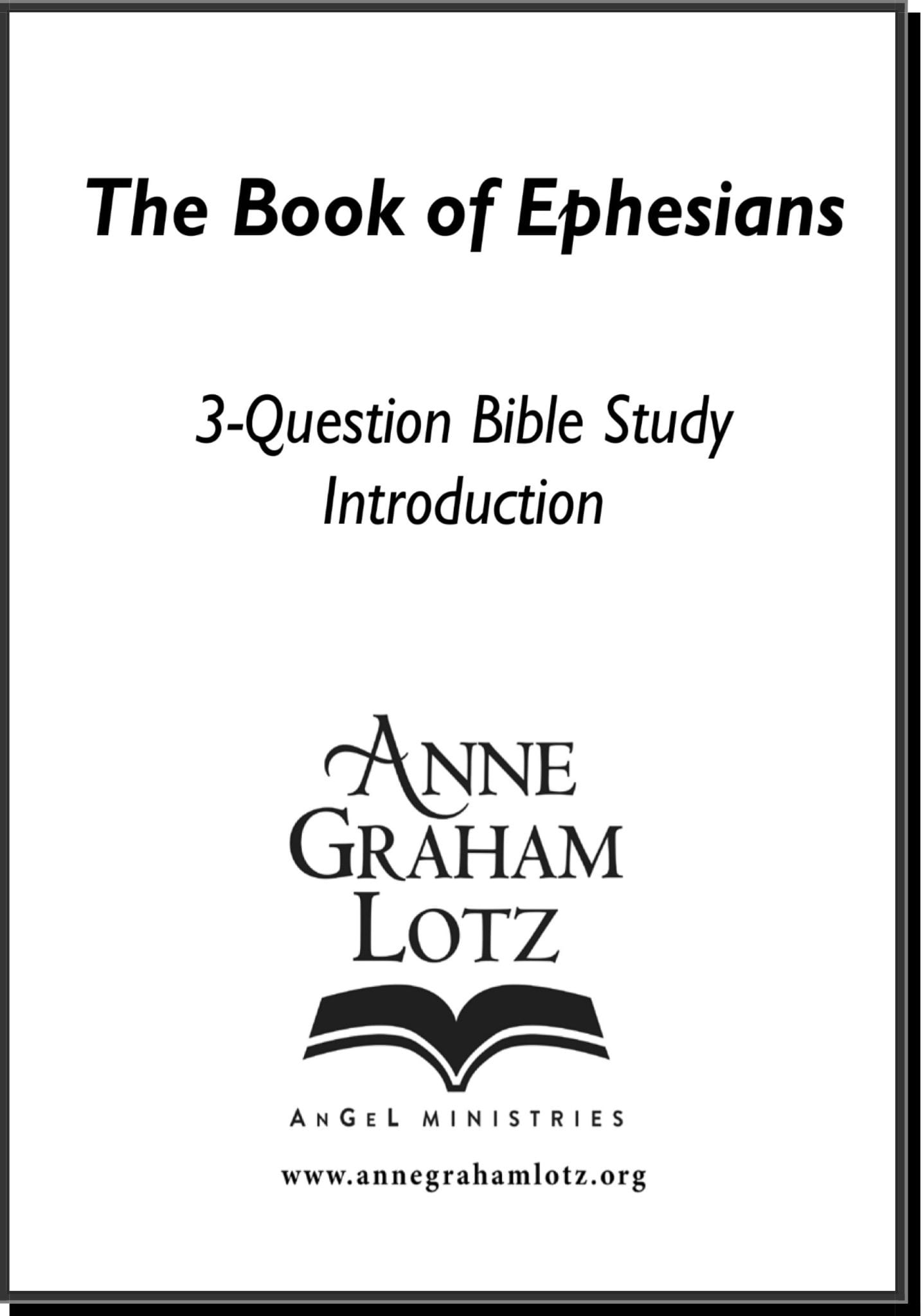Ephesians 7 Weeks Anne Graham Lotz Angel Ministries