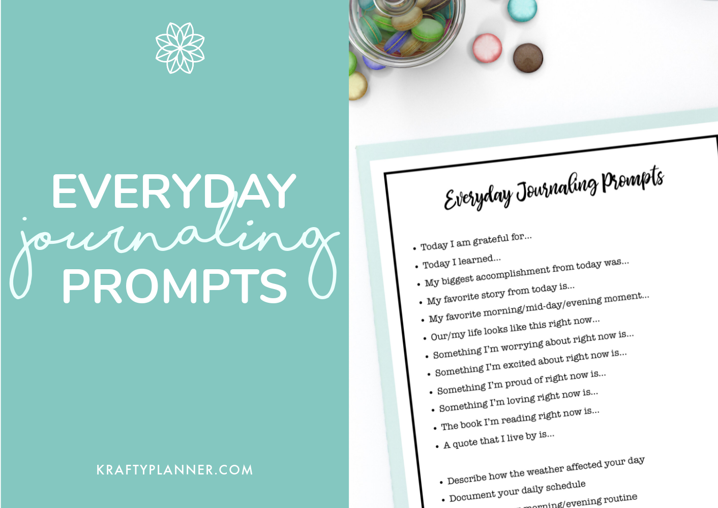 Free Printable Writing Prompts Journal