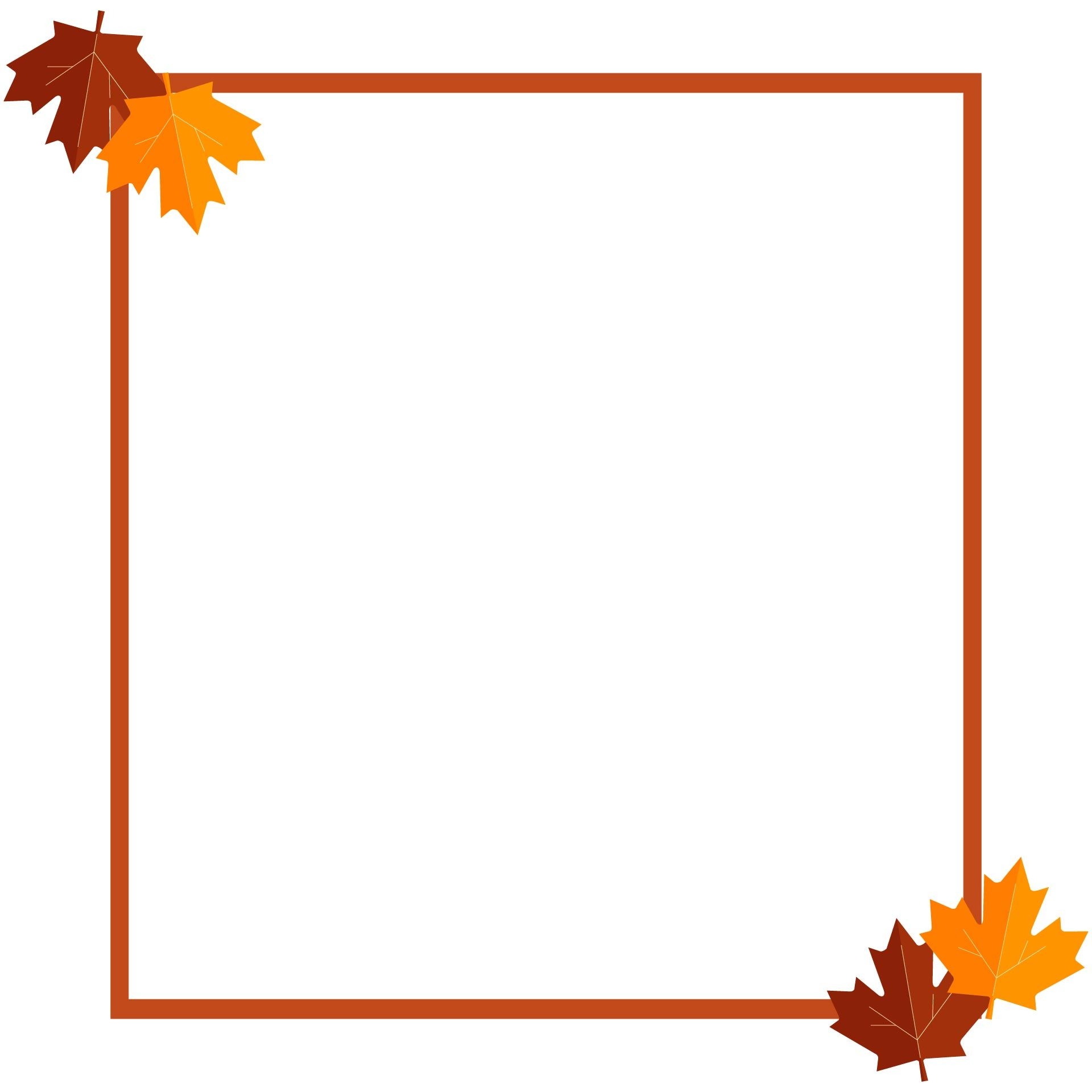 Fall Border Clip Art 10 Free PDF Printables Printablee