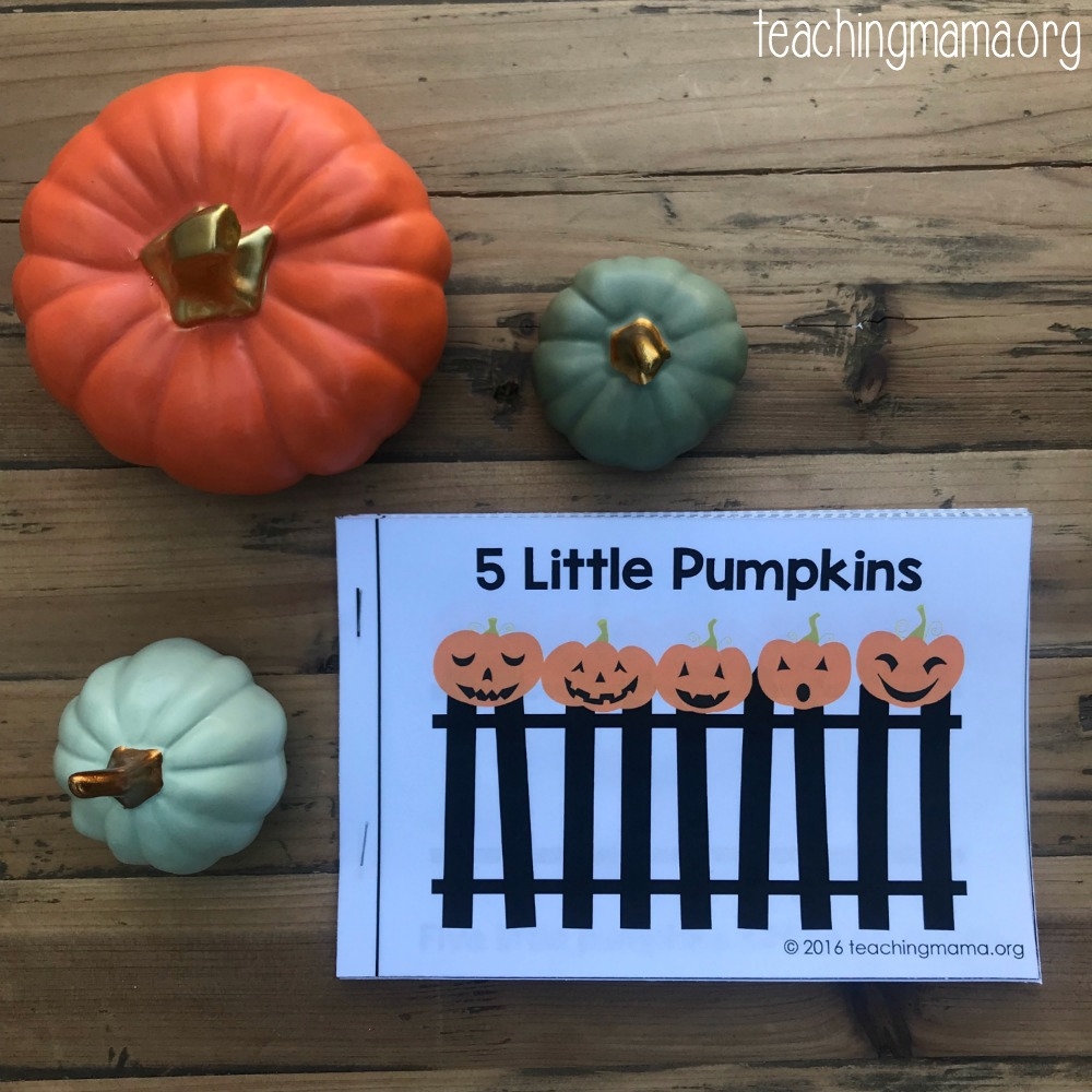 Five Little Pumpkins Free Rhyme Booklet