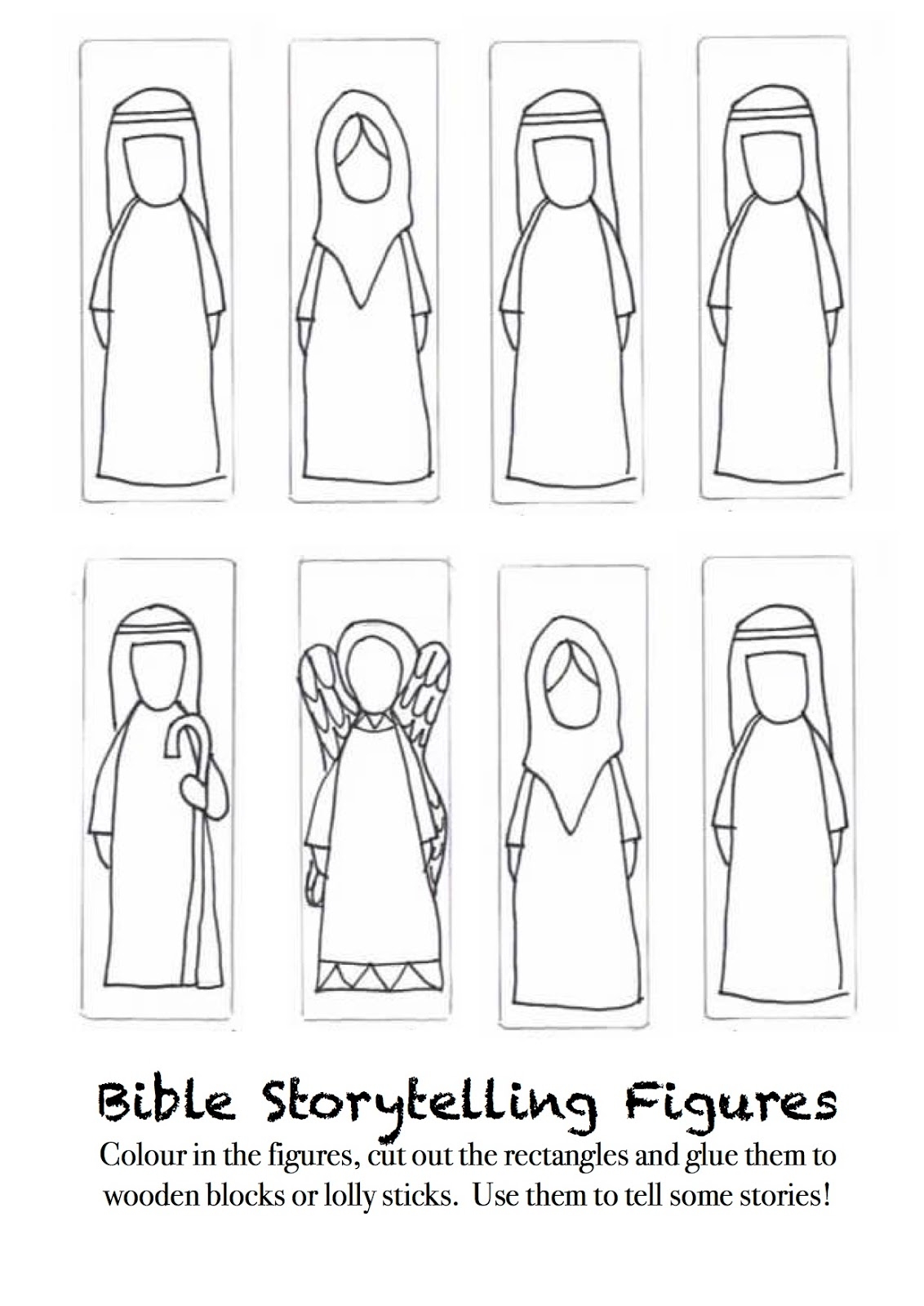 Flame Creative Children s Ministry Creative Storytelling Freestanding Bible Characters To Colour And Make
