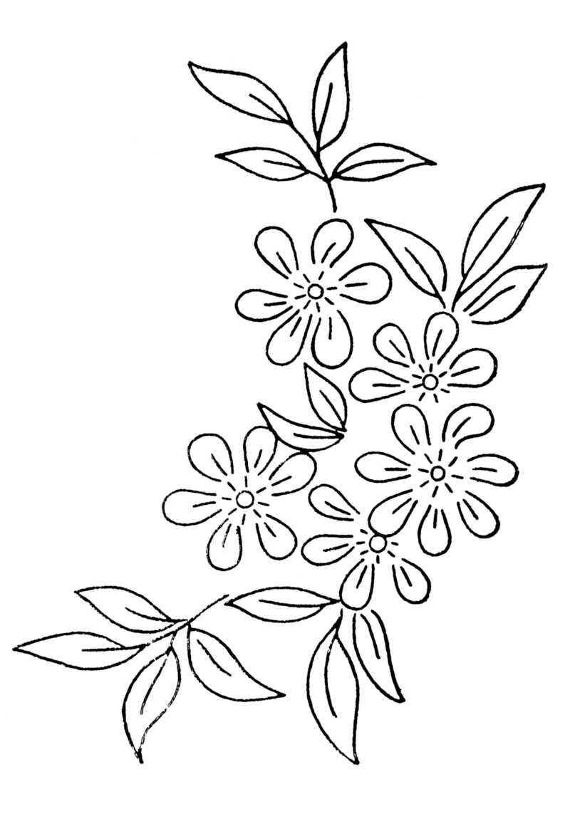 Flower Embroidery Patterns 10 Free PDF Printables Printablee