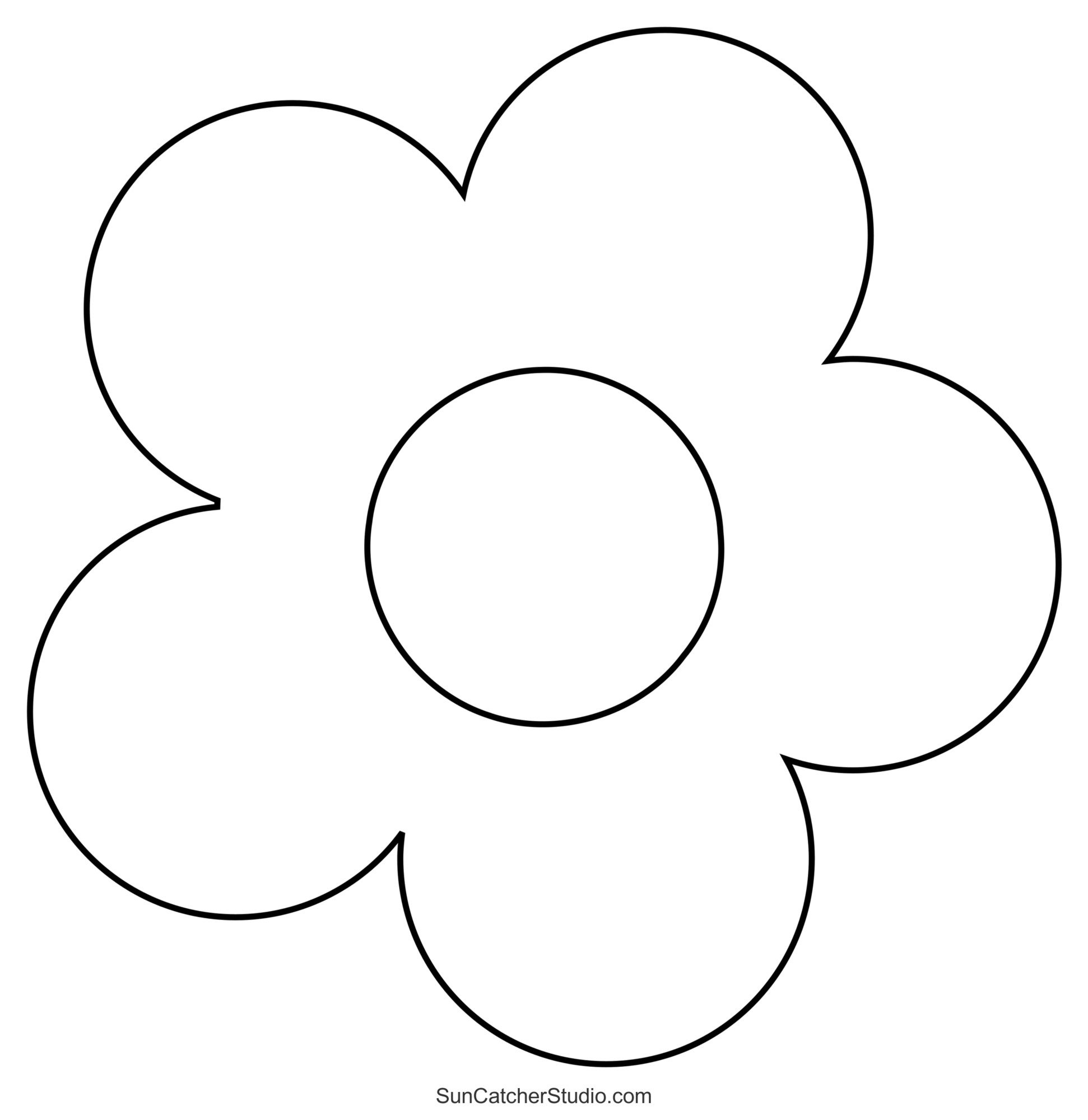 Flower Templates Patterns SVG Files Printable Stencils DIY Projects Patterns Monograms Designs Templates