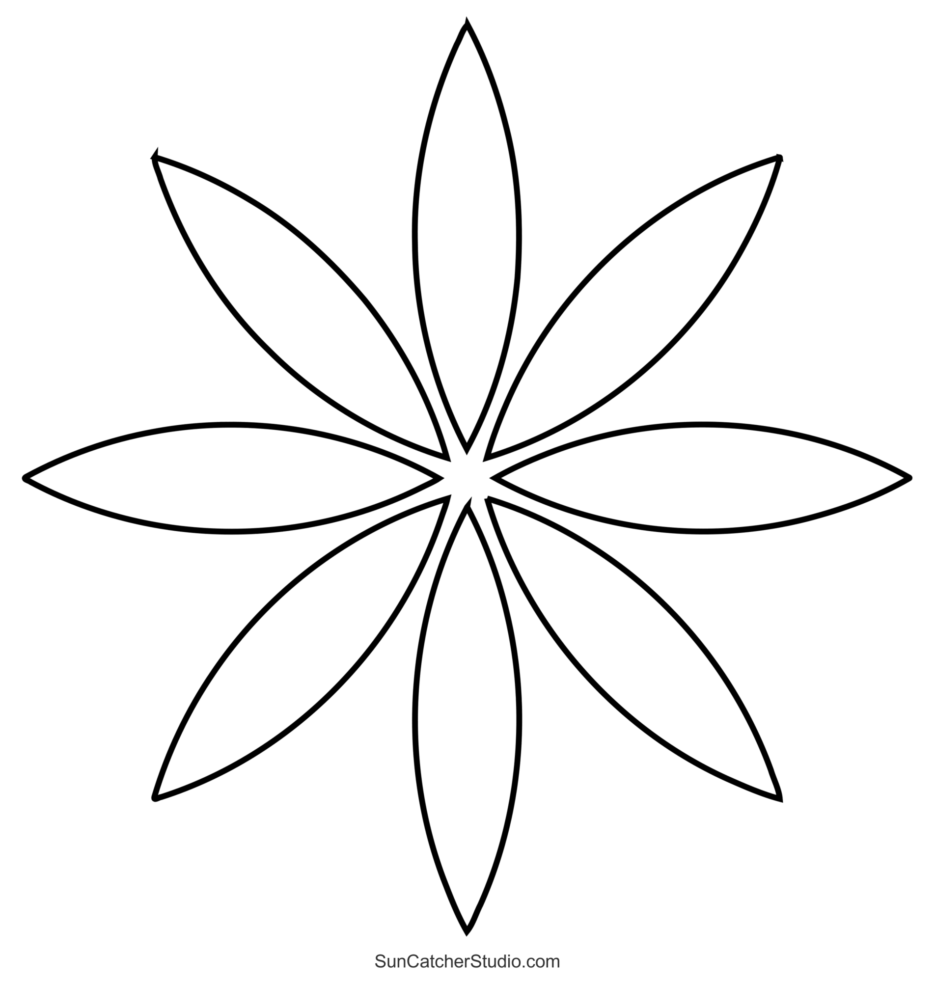 Flower Templates Patterns SVG Files Printable Stencils DIY Projects Patterns Monograms Designs Templates