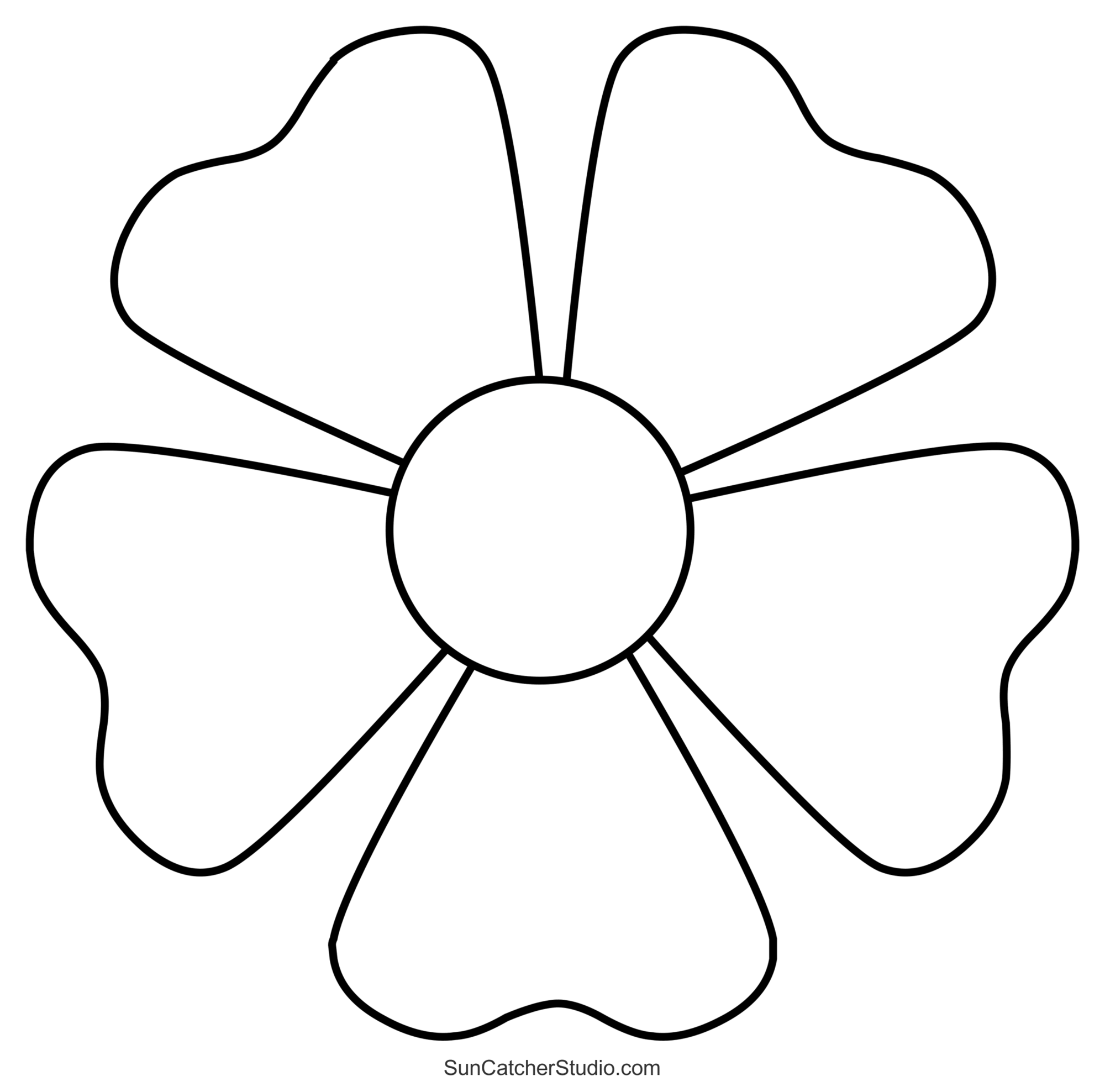 Flower Templates Patterns SVG Files Printable Stencils DIY Projects Patterns Monograms Designs Templates