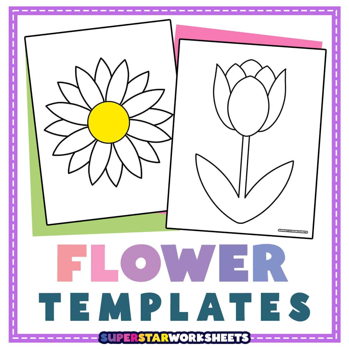 Free Printable Flower Stencil Designs