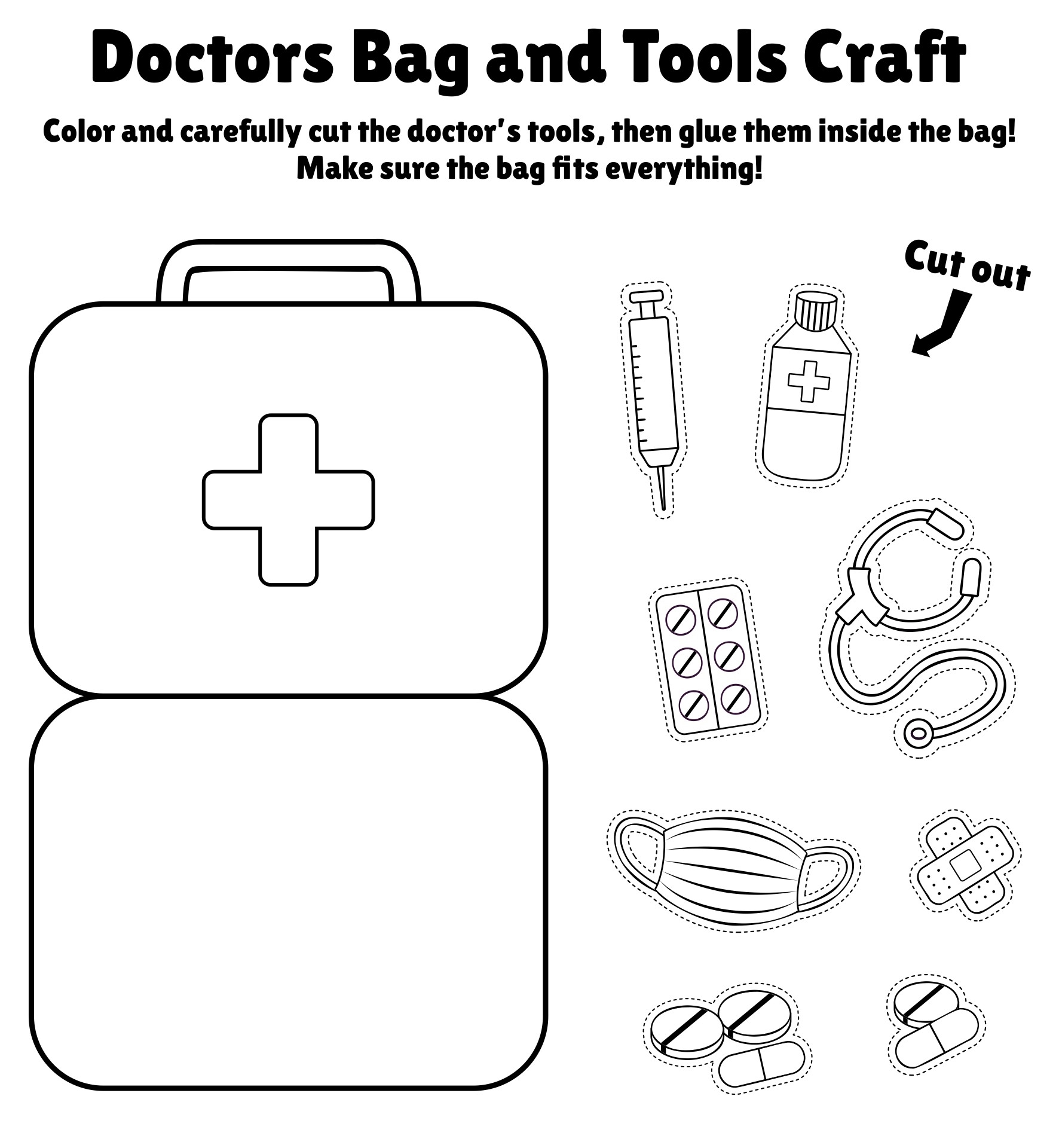 For Preschool Doctor Bag 10 Free PDF Printables Printablee