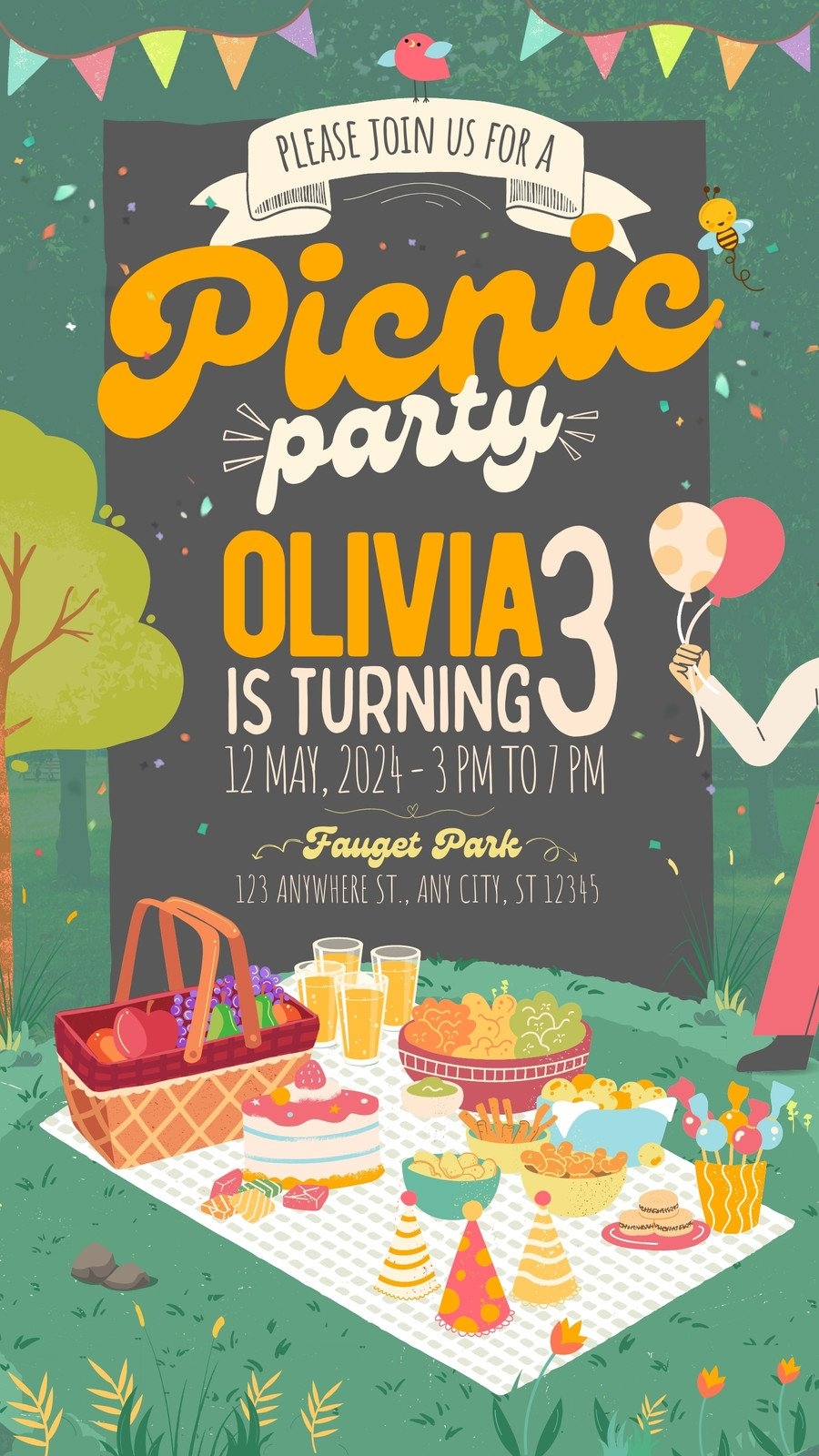 Free Printable Picnic Invitations