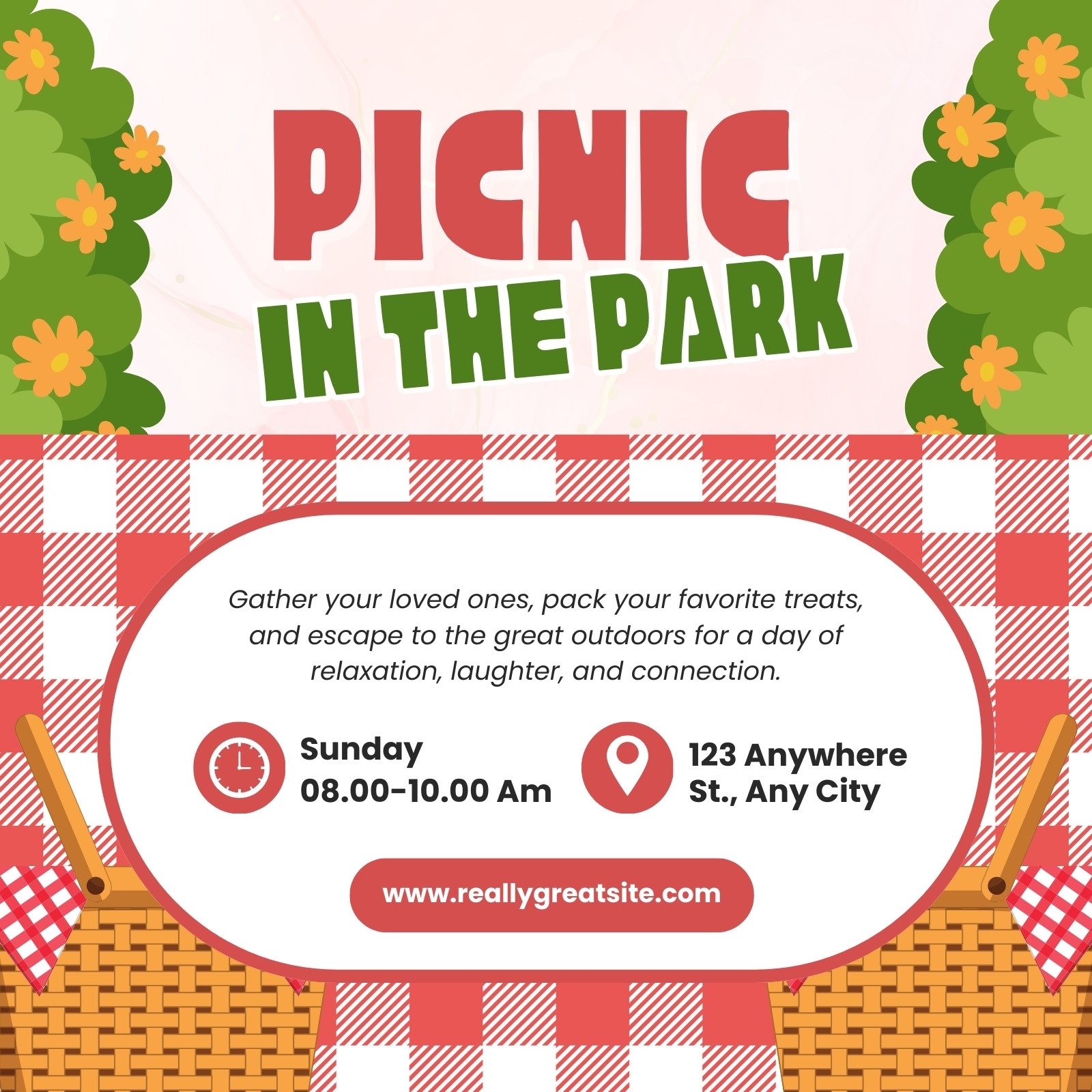 Free And Customizable Picnic Templates