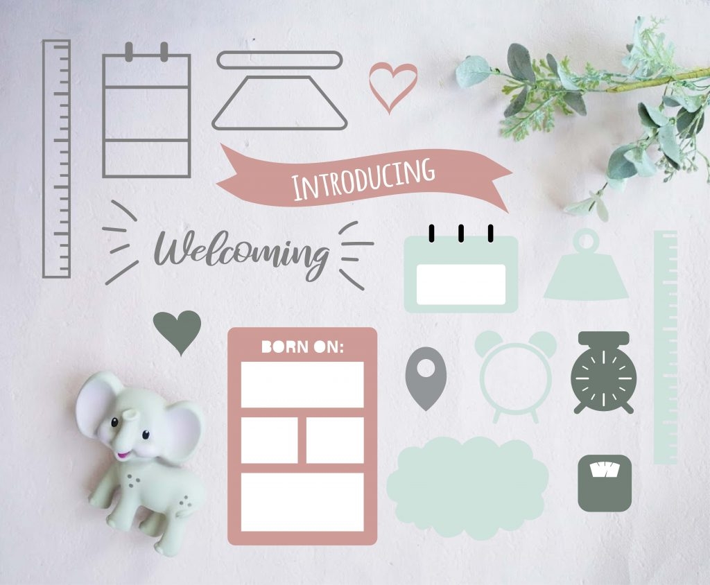Free Baby Announcement SVG Templates Bundle