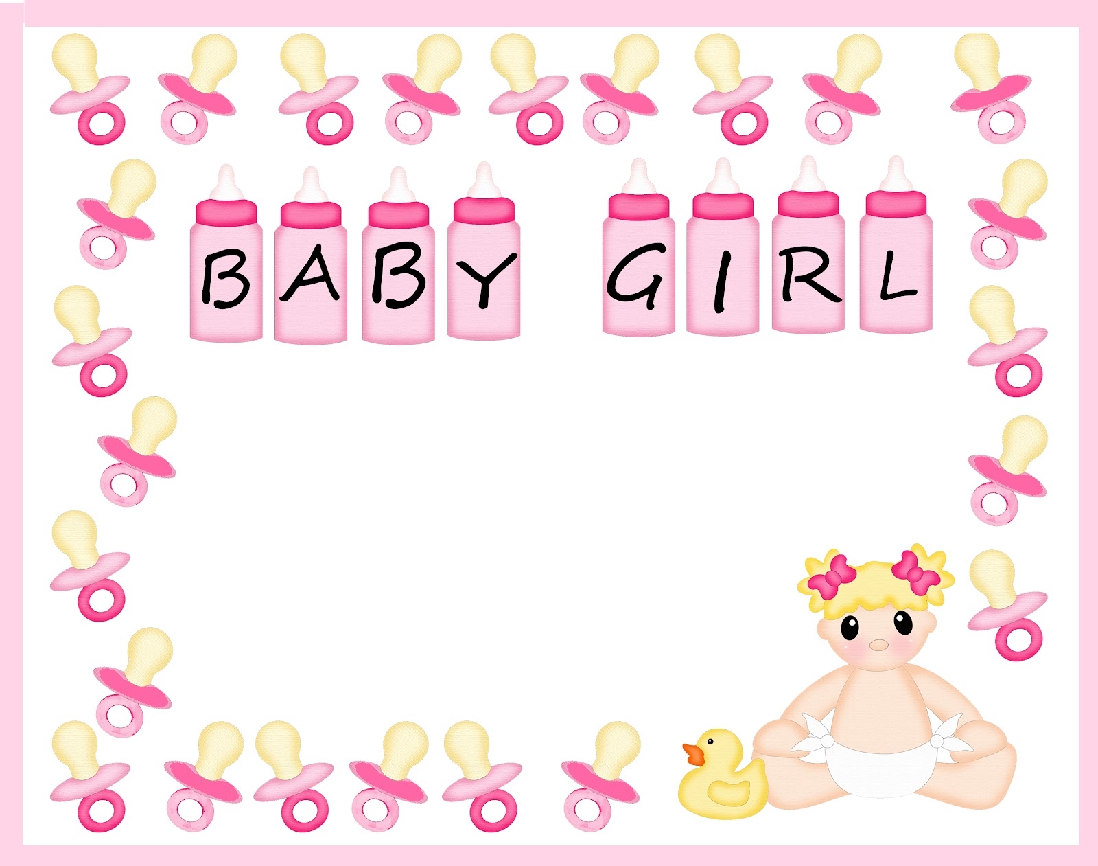 Free Printable Baby Shower Borders