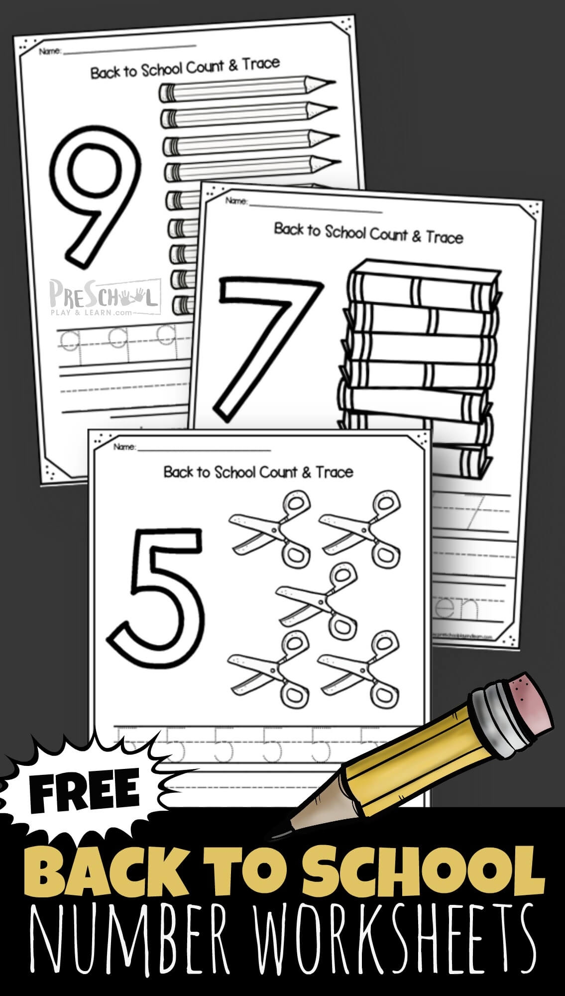 Free Number Printables For Preschool